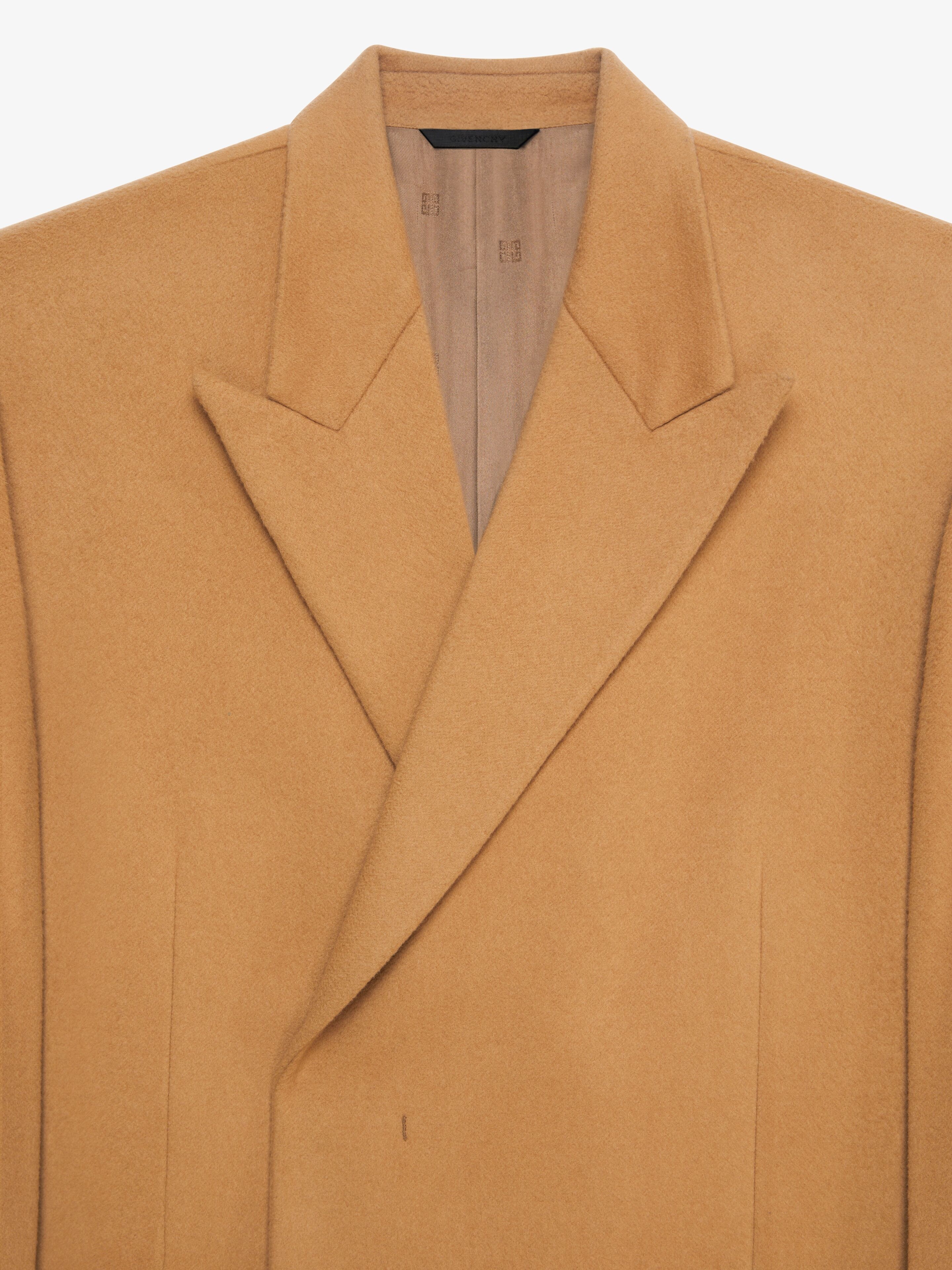 LONG COAT IN WOOL AND CASHMERE - 5