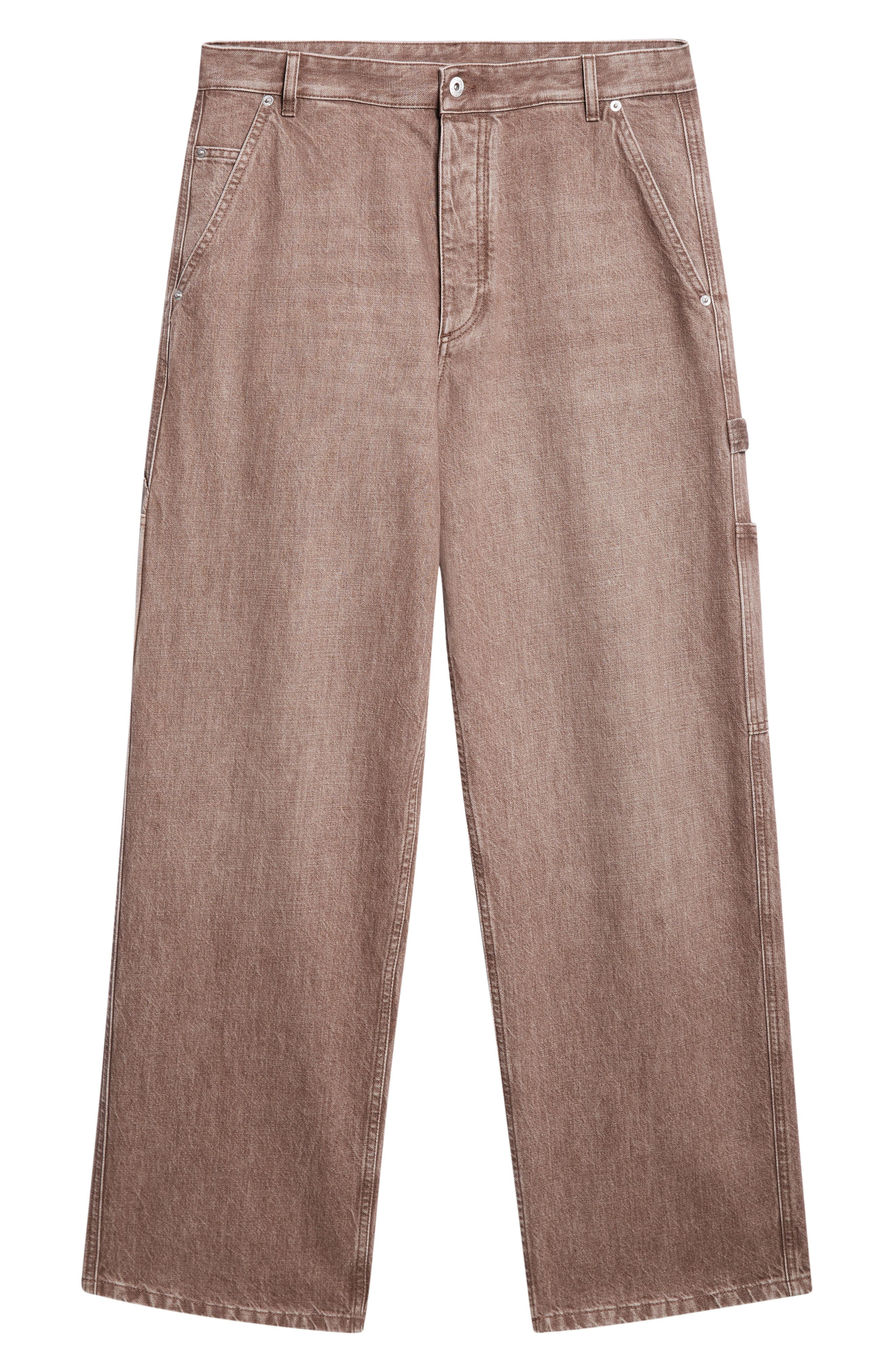 Bottega Veneta Denim Carpenter Jeans in 2082 Brown at Nordstrom - 6