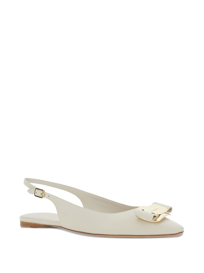 FERRAGAMO Zelmi buckle lamb ballet flats outlook