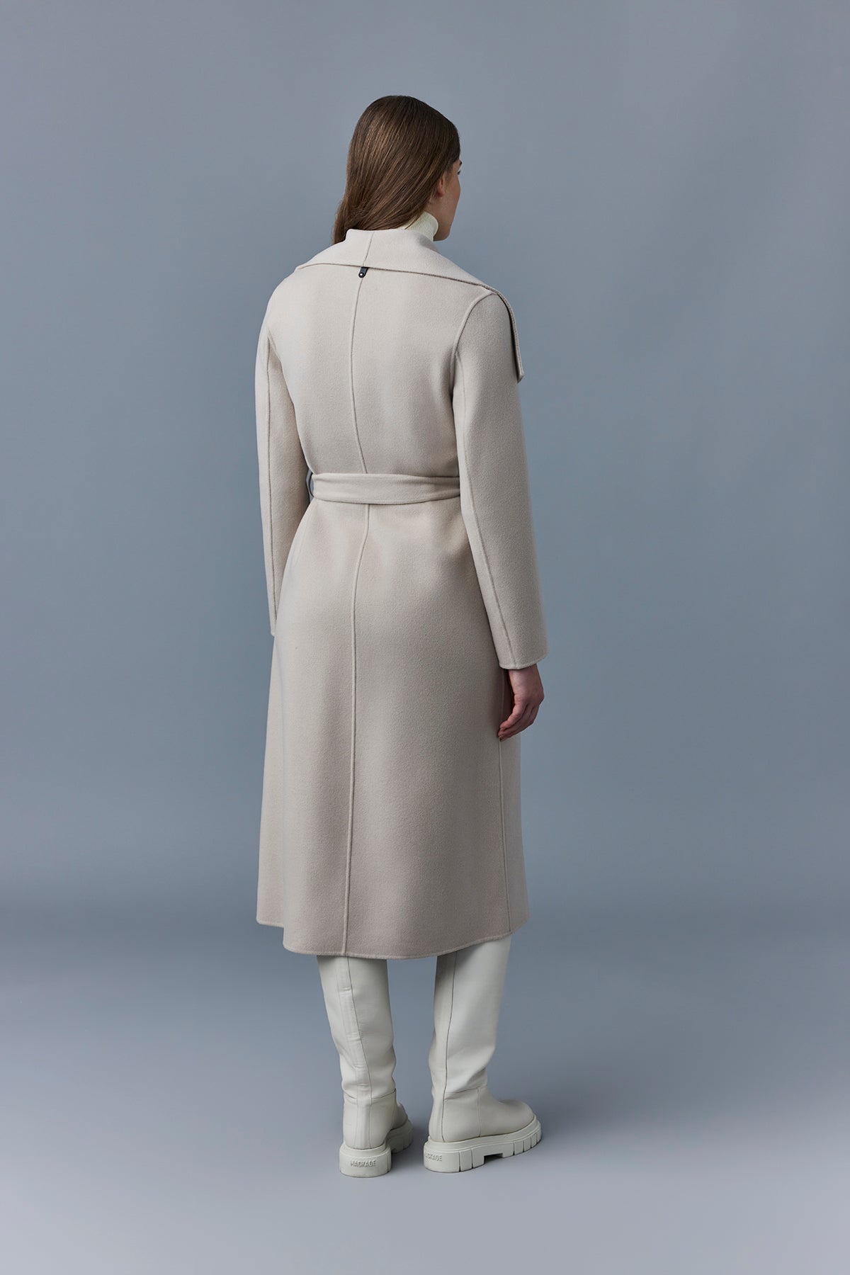 MAI-CN Double-face wool wrap coat - 4