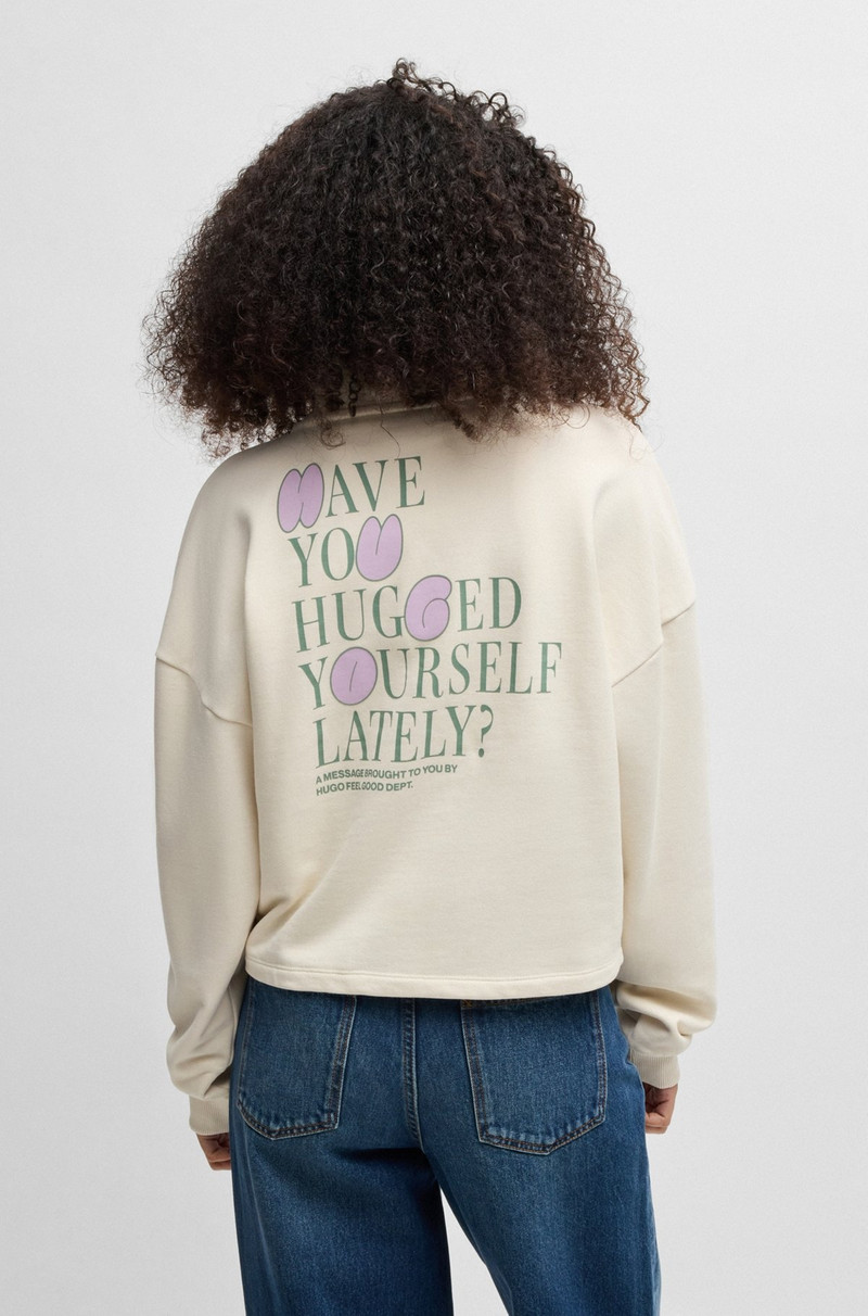 COTTON-TERRY SWEATSHIRT WITH SEASONAL LOGO GRAPHICS 4