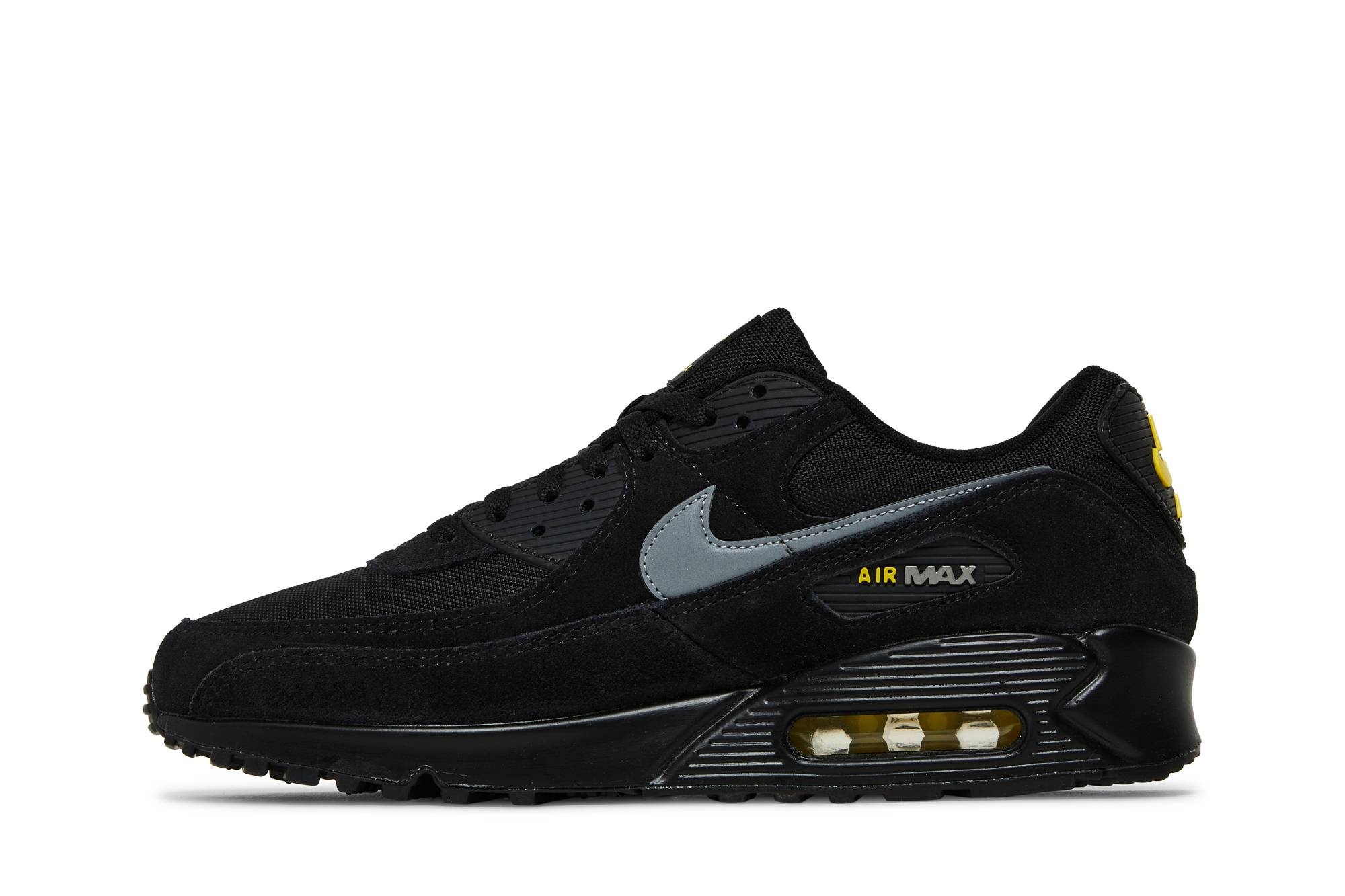 Air Max 90 'Reflective Swoosh - Black Yellow Strike' - 3