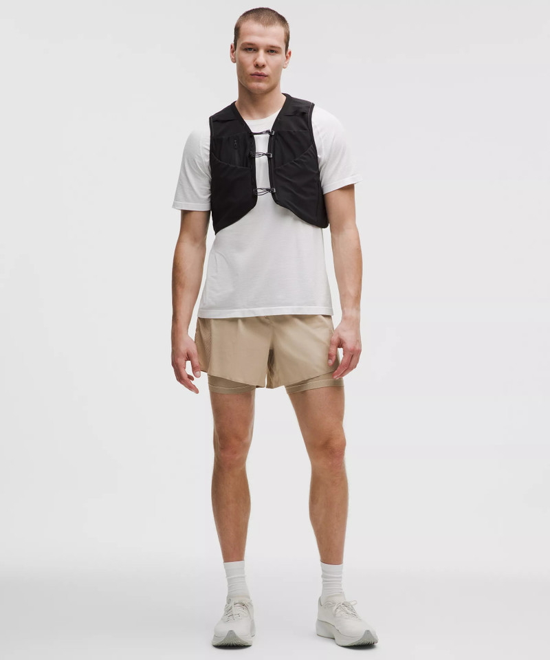 Perforated Lined Running Short 5" 1