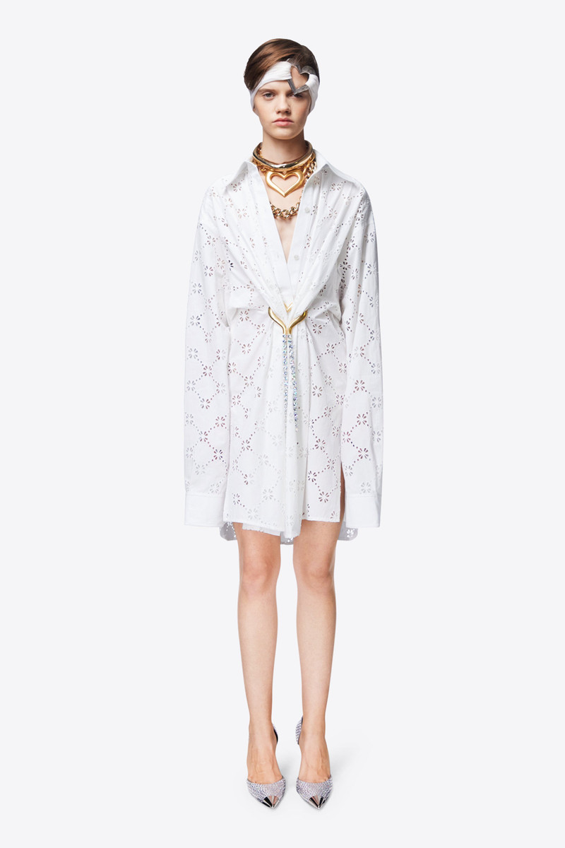 BRODERIE ANGLAISE HEART DRAPED TUNIC 4