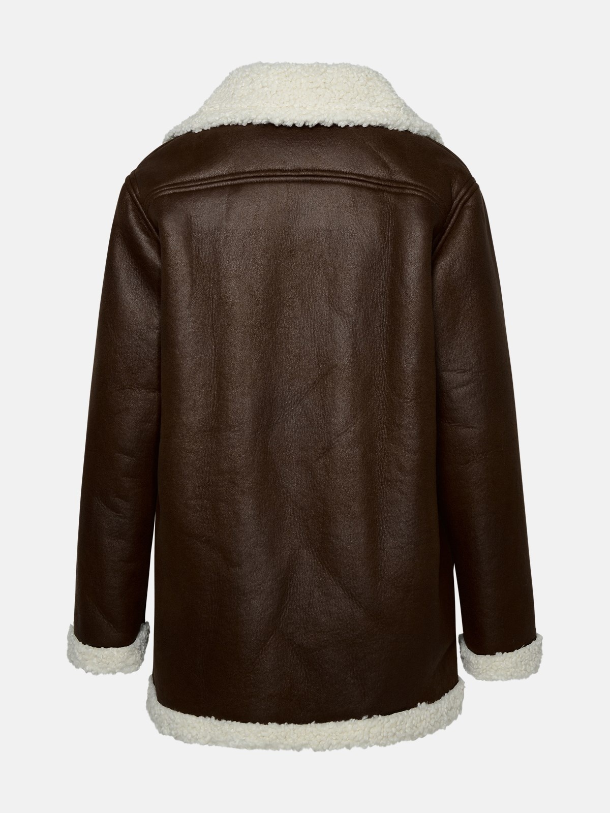 Brown suede clara sheepskin jacket - 3