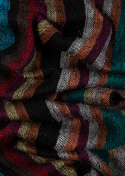 Paul Smith Muted 'Signature Stripe' Cashmere-Blend Scarf outlook