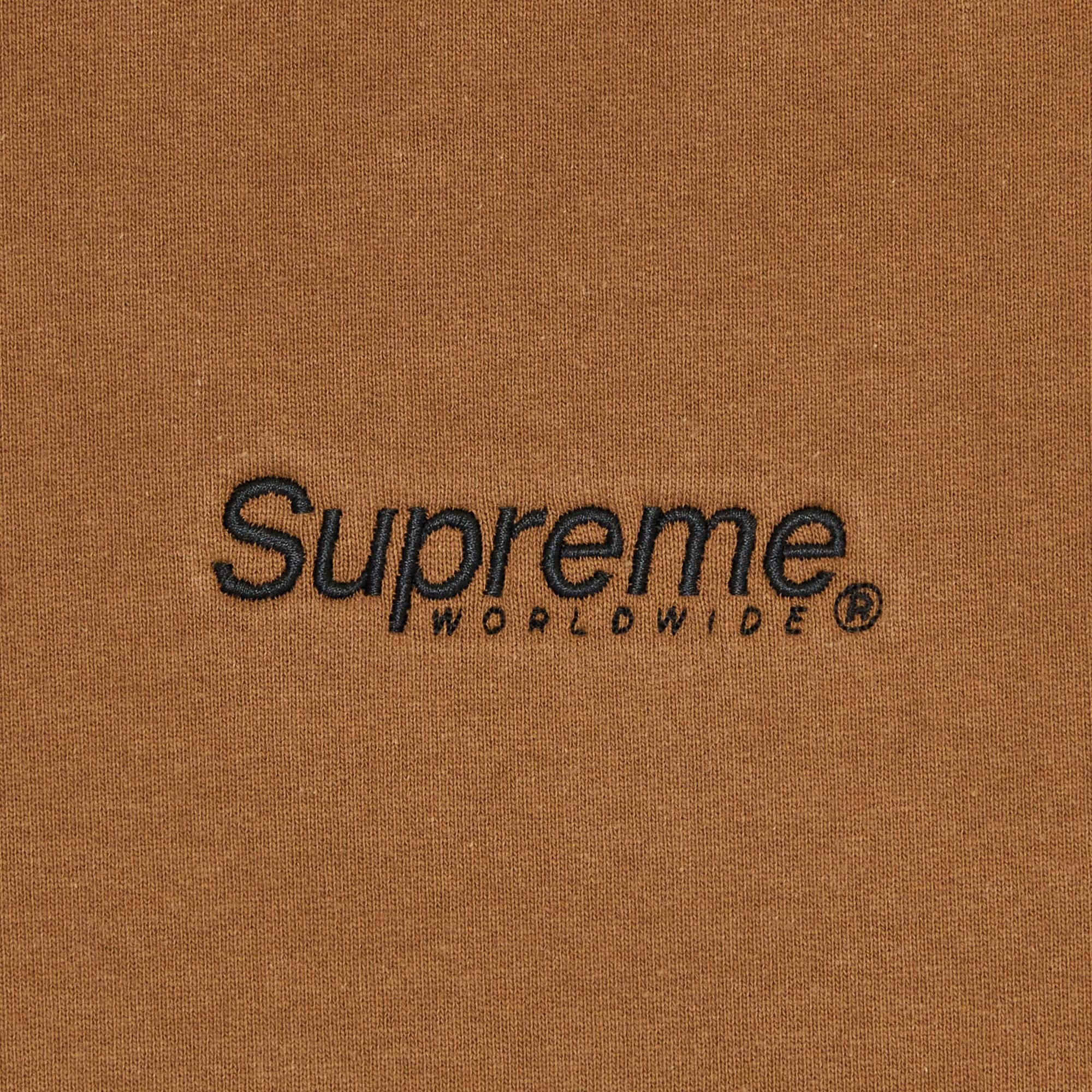 Supreme Worldwide Hooded Sweatshirt 'Olive Brown' - 3