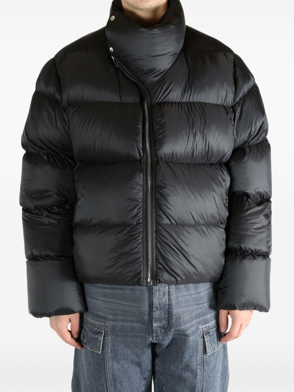 quilted high-neck jacket - 3