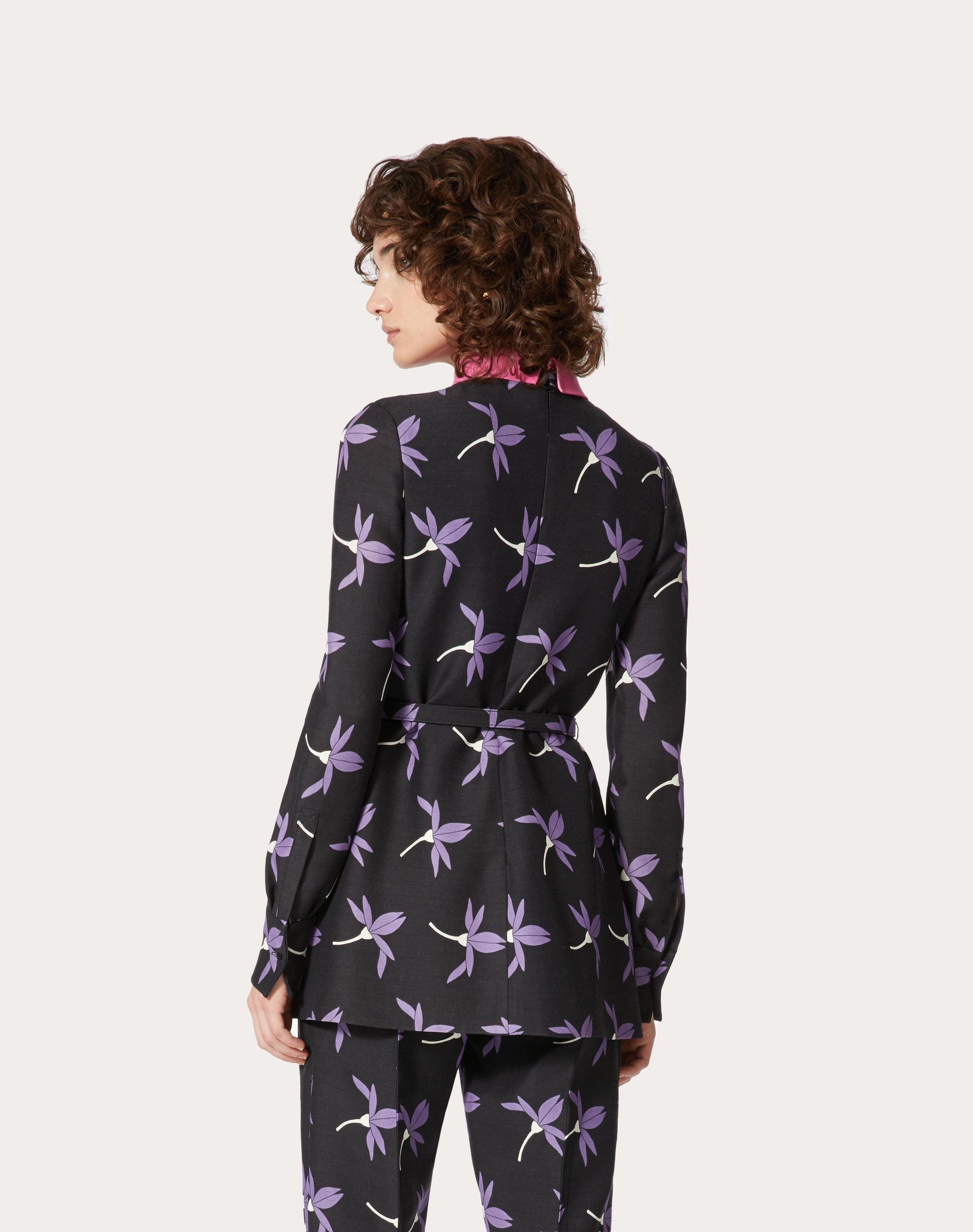 PRINTED CREPE COUTURE TOP - 4