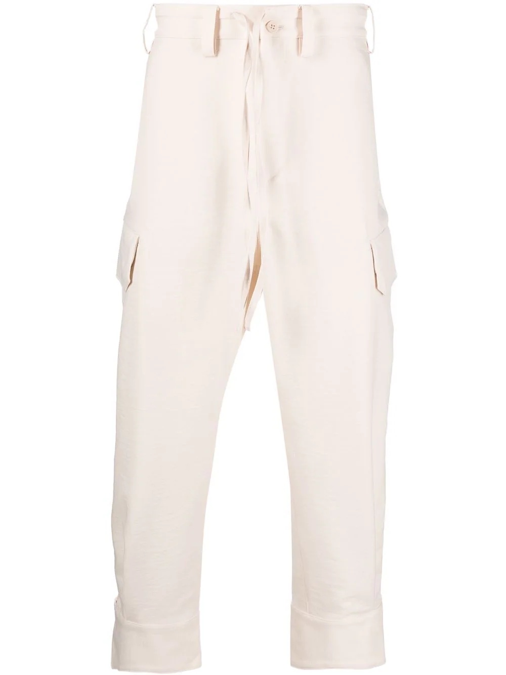 straight-leg cargo trousers - 1