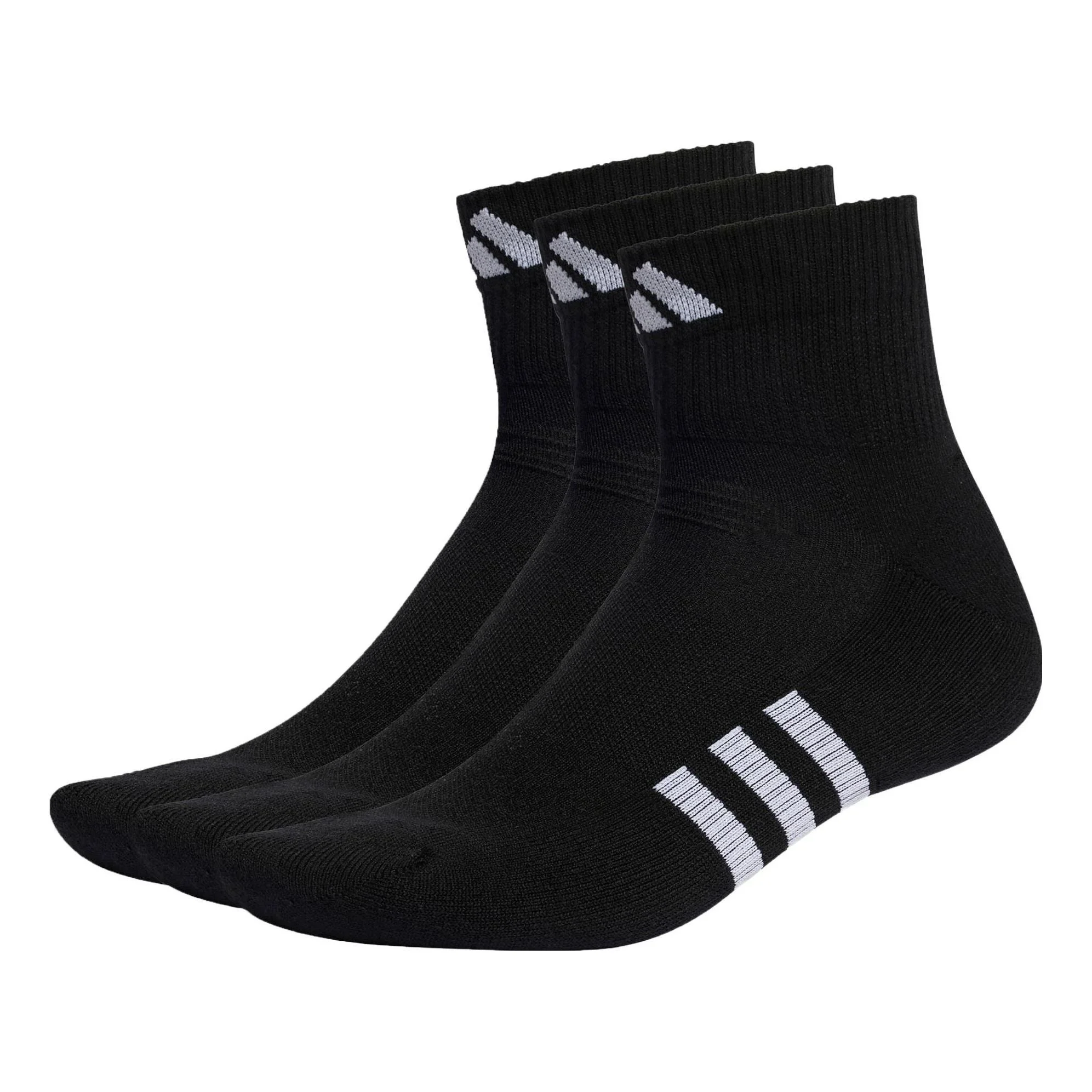 adidas Performance Cushioned Mid-Cut Socks 3 Pairs 'Black' IC9519 - 1