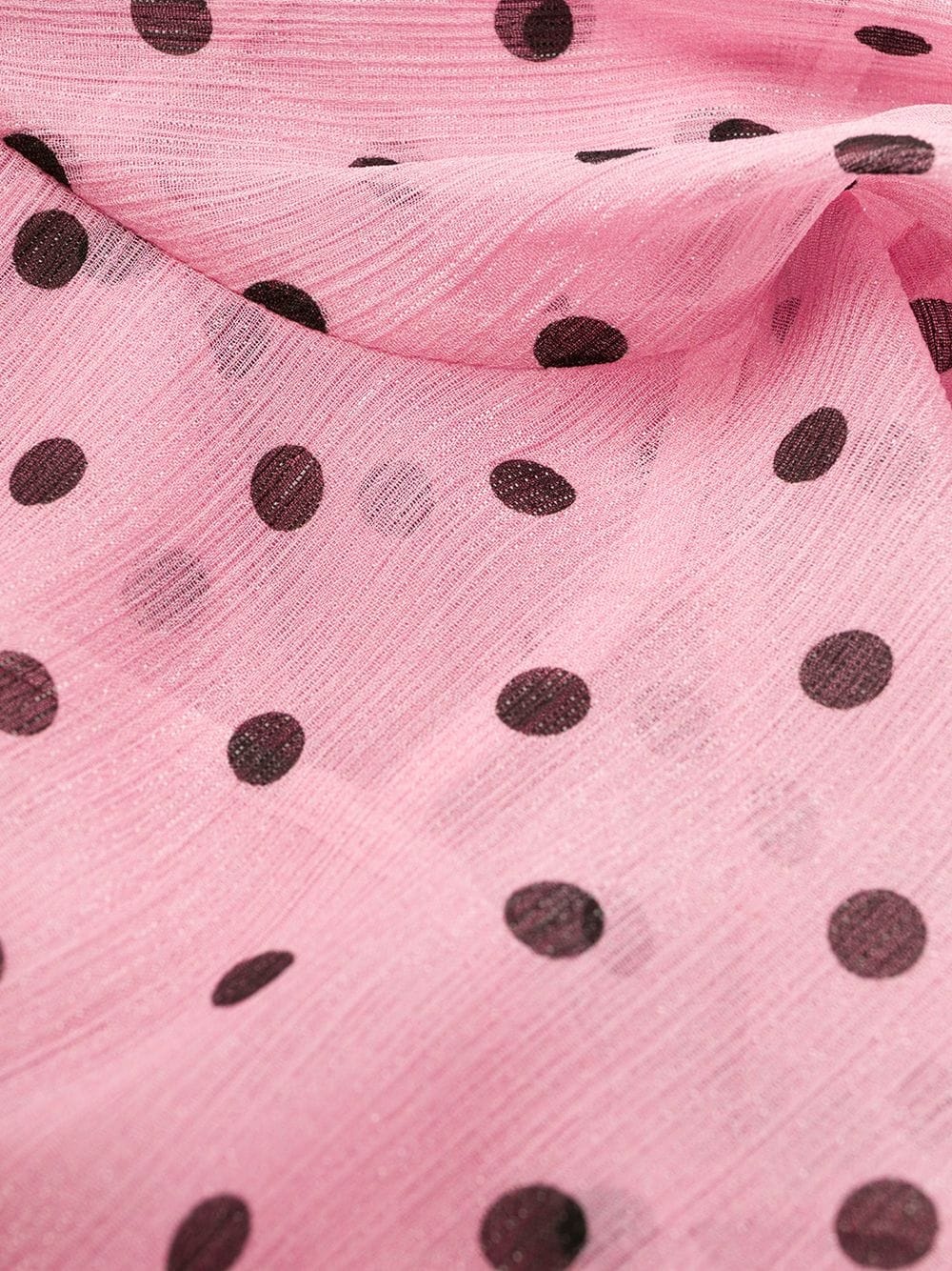 light crepe lamé polka dot dress - 7