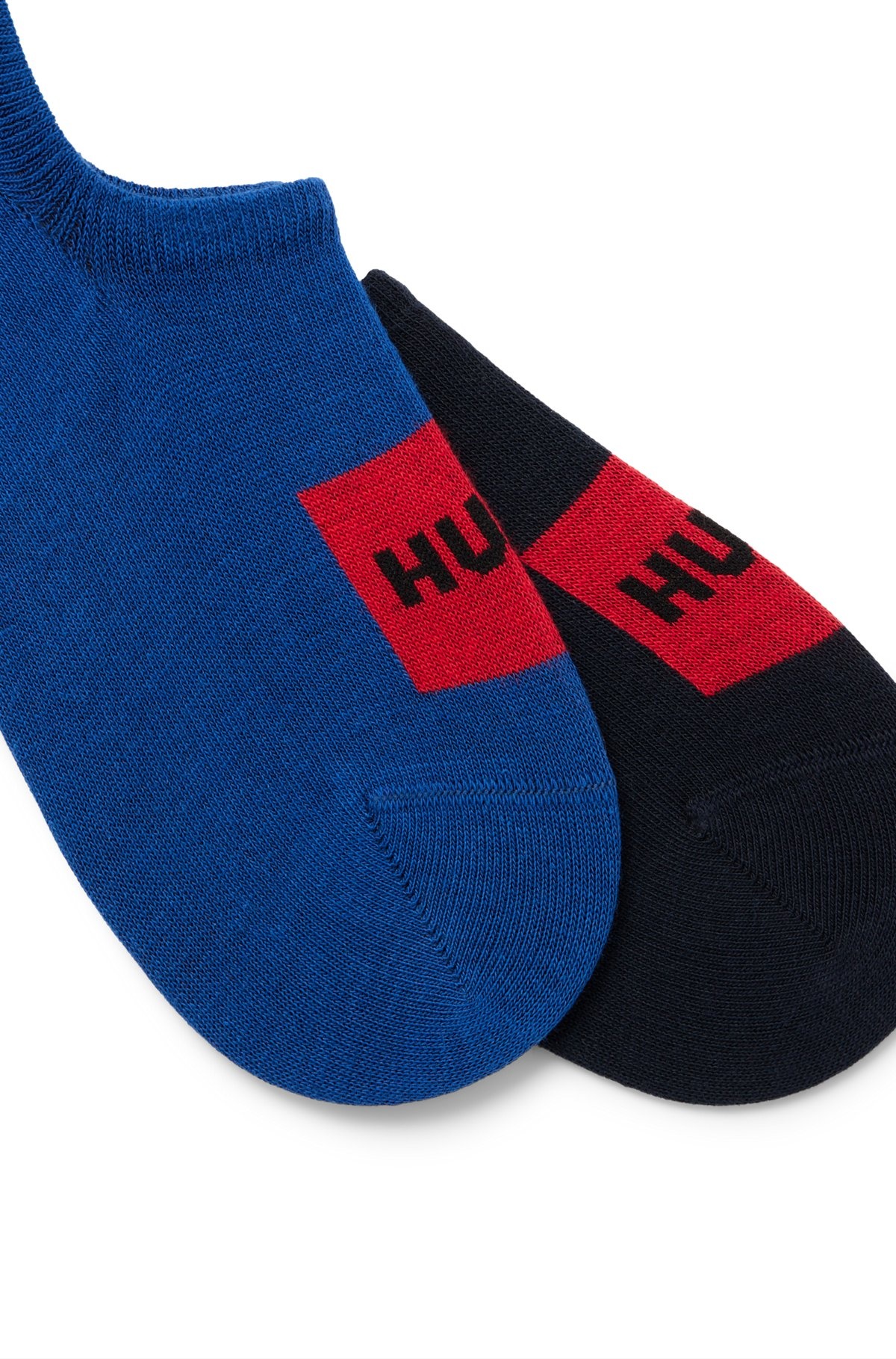 TWO-PACK OF INVISIBLE SOCKS WITH WOVEN LOGO PATCH - 2