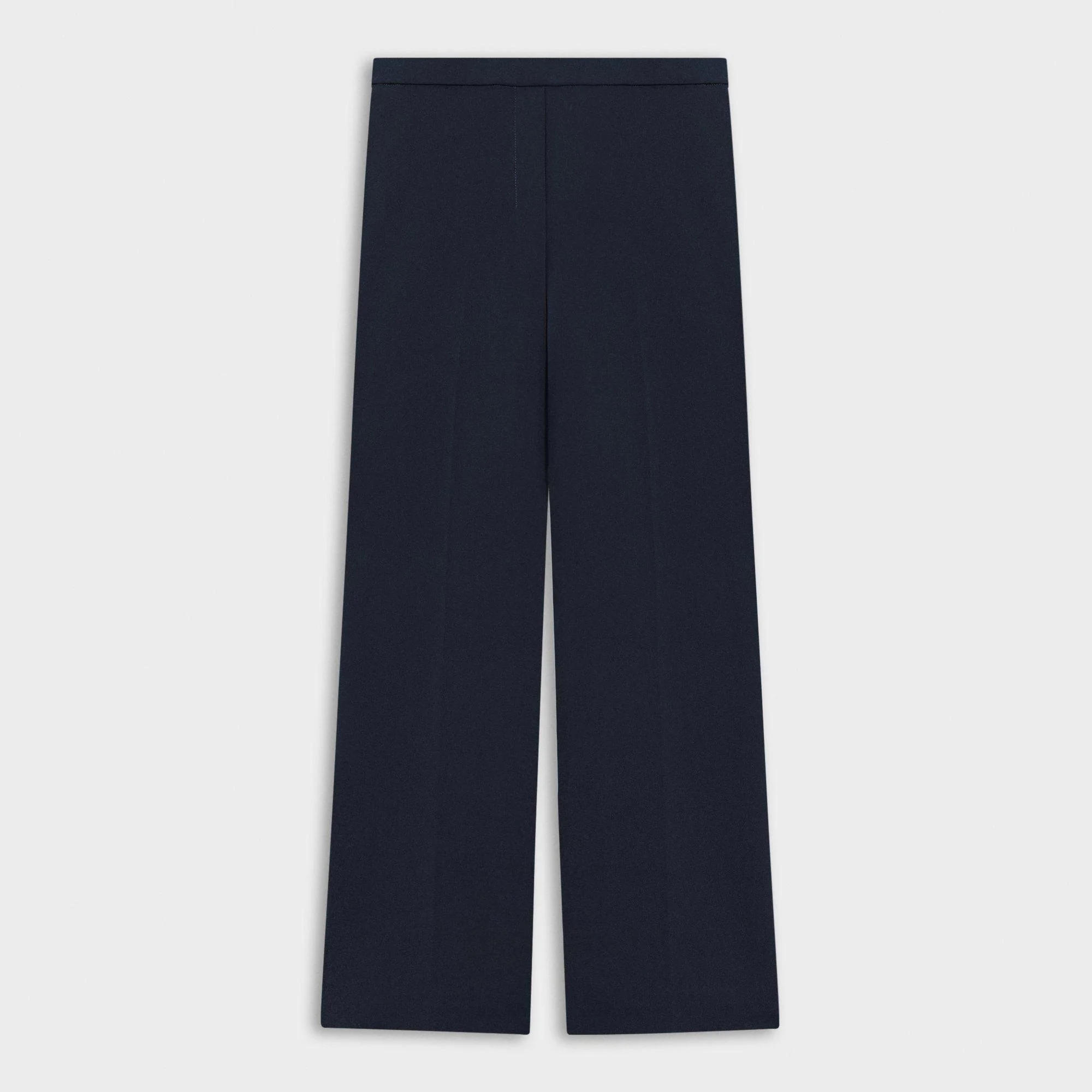 Wide-Leg Pull-On Pant in Admiral Crepe - 1