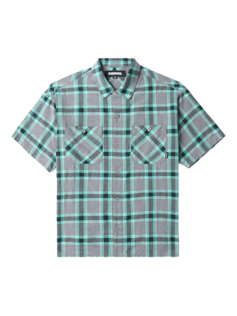 checked patch-pocket shirt 1