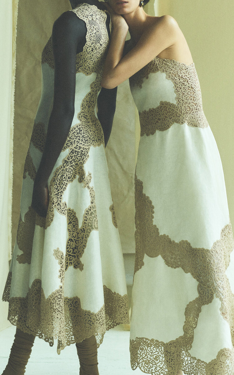 Arlette Handkerchief Dress nude - 5