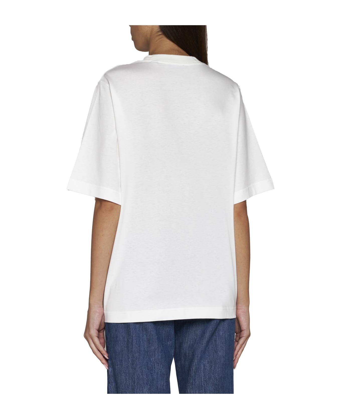 Logo Embroidered Crewneck T-shirt - 4