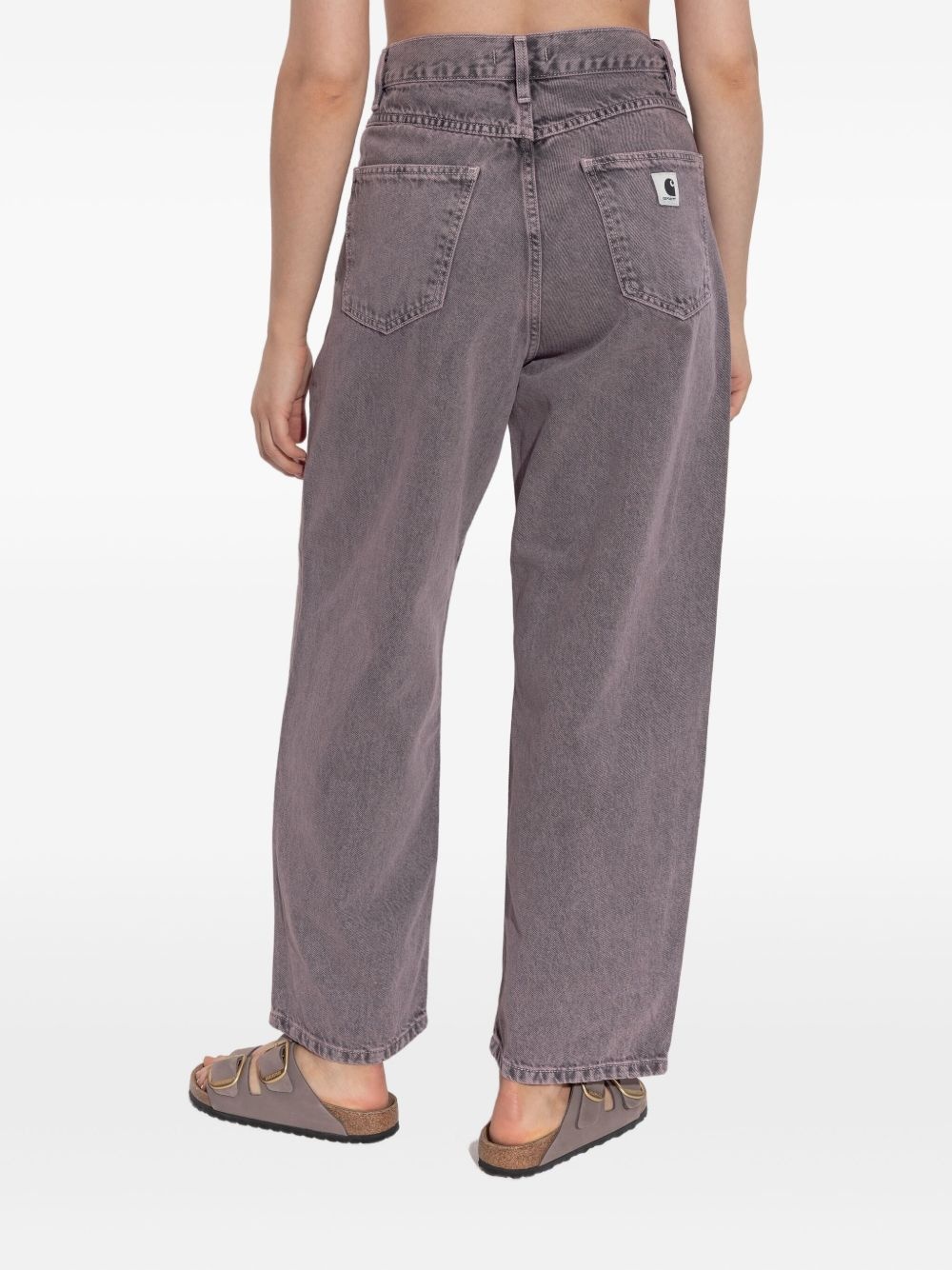 washed-cotton jeans - 4