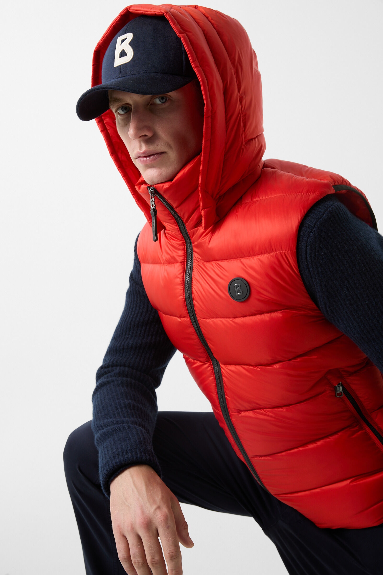 Holger Down vest in Red - 5