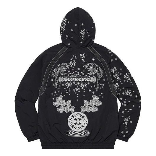 Supreme AOI Glow-In-the-Dark Track Jacket 'Black White' SUP-SS22-167 - 2