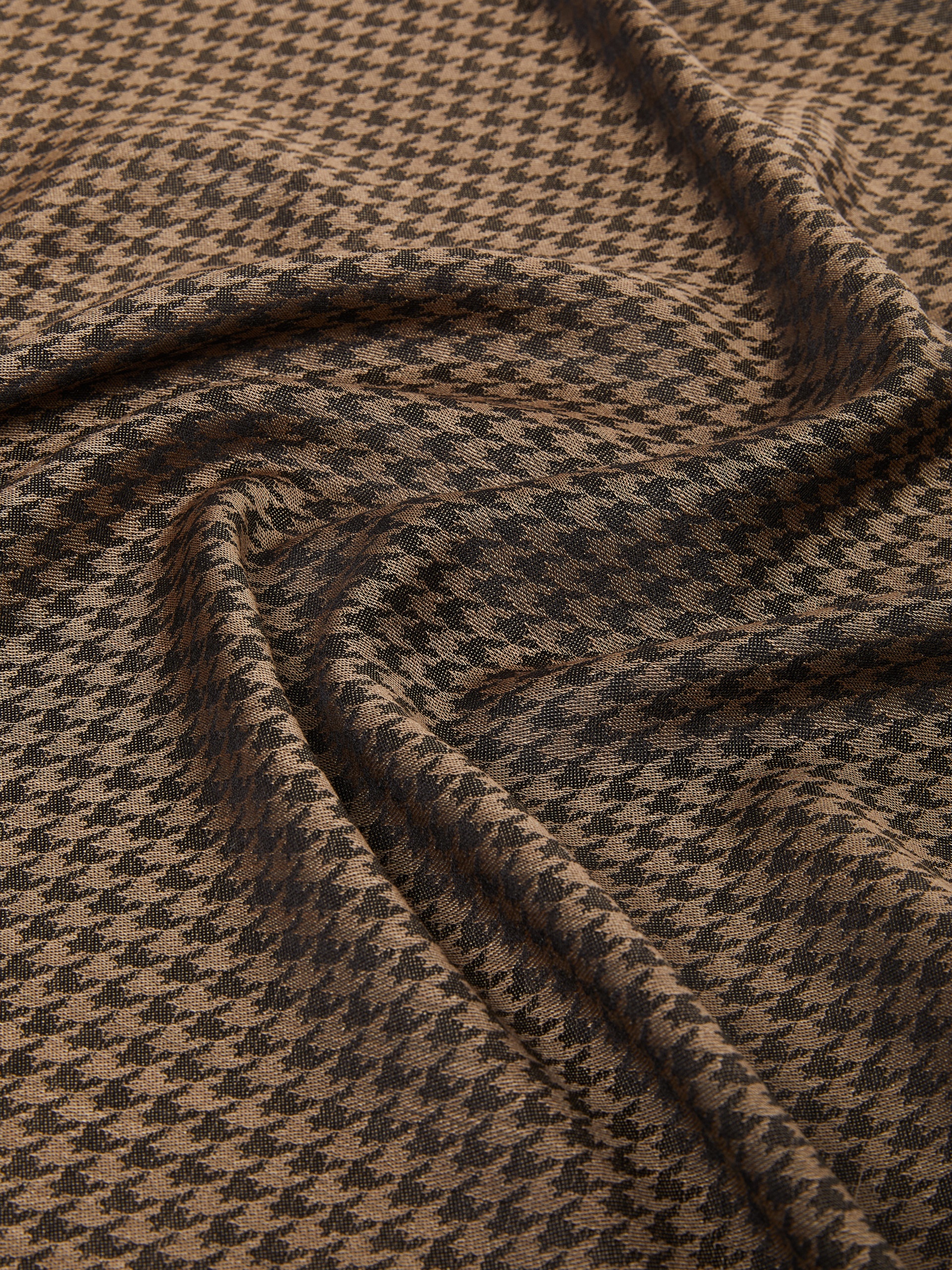 PEPATO Houndstooth silk and wool stole - 3