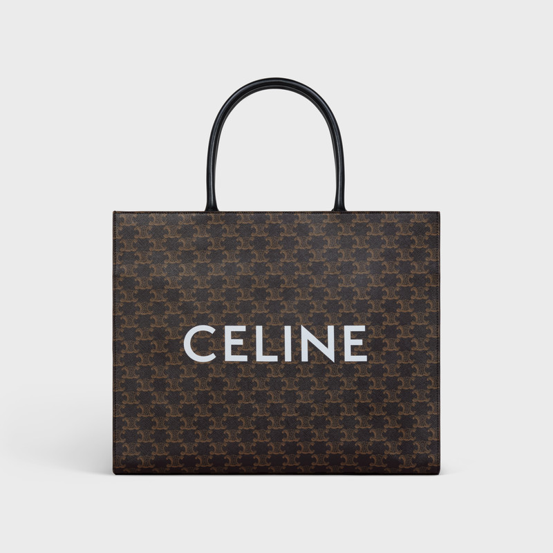 Horizontal Cabas in Triomphe Canvas with Celine Print 1