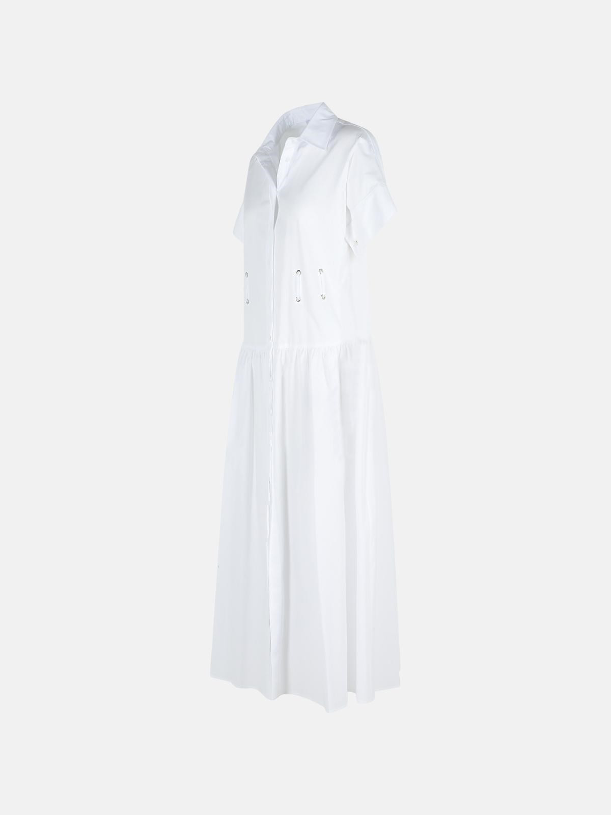 'AGORAIO' WHITE COTTON DRESS - 2