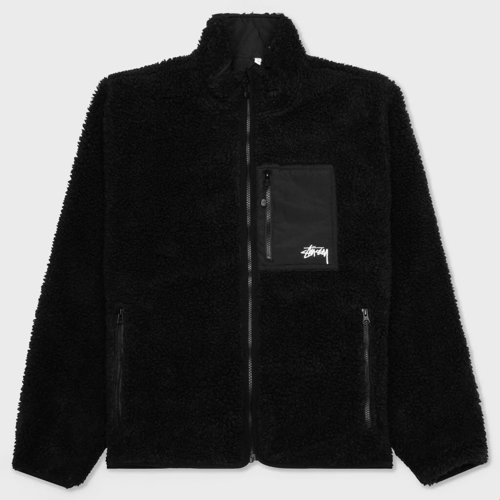 SHERPA REVERSIBLE JACKET - BLACK - 1