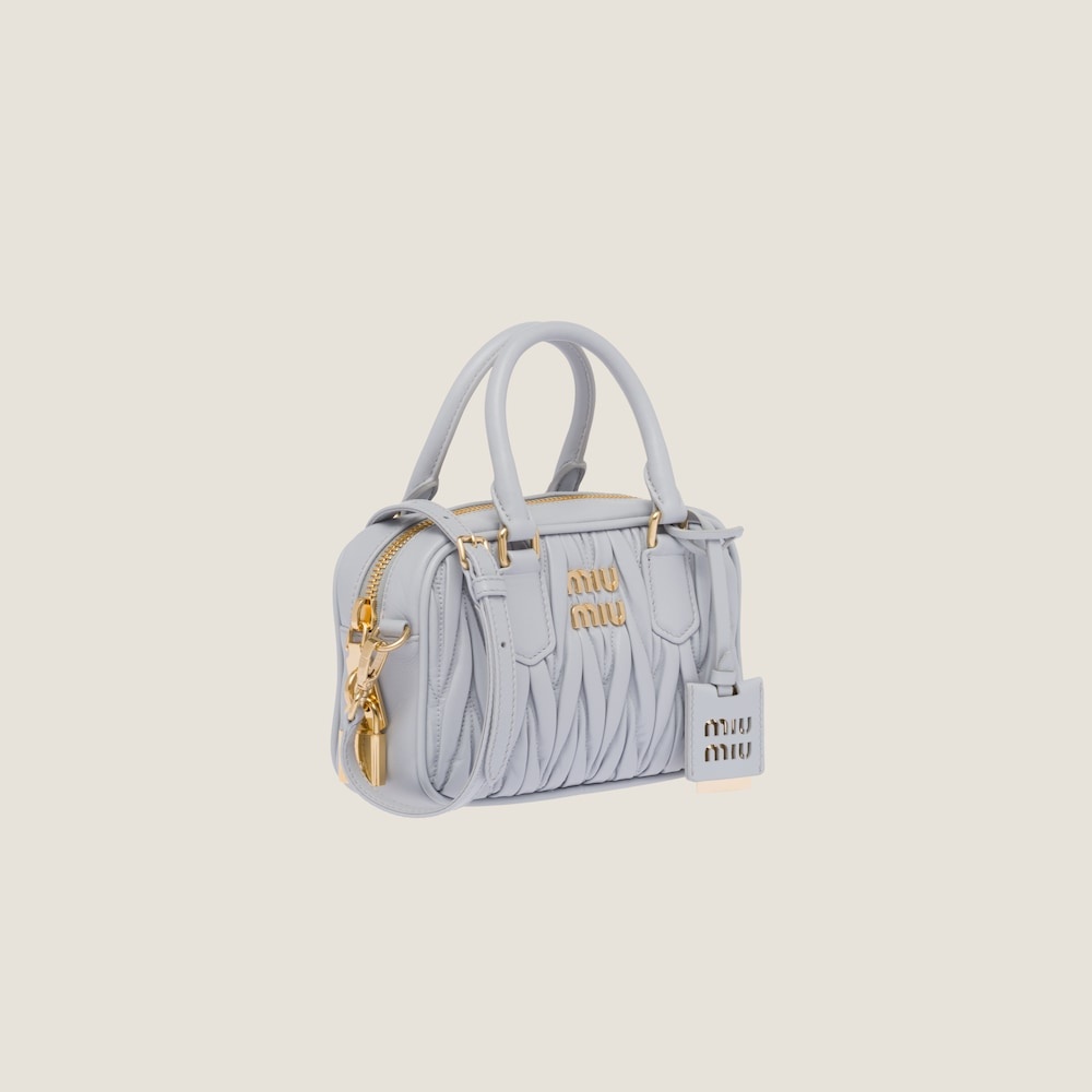 Matelassé nappa leather top-handle bag - 3