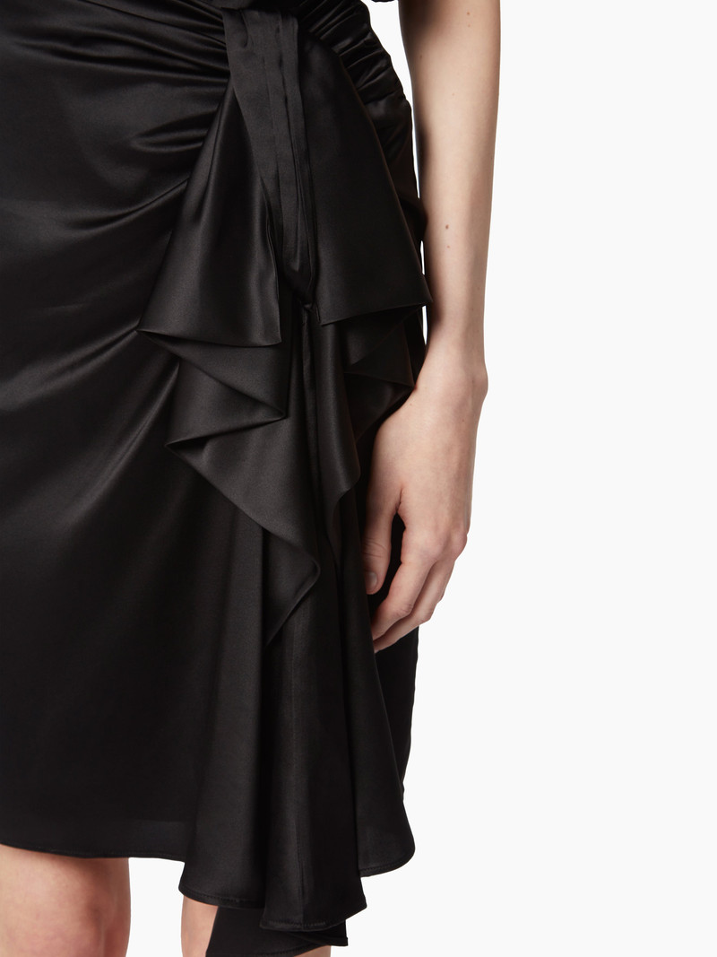 Skirt With Asymmetrical Bow Detail 3