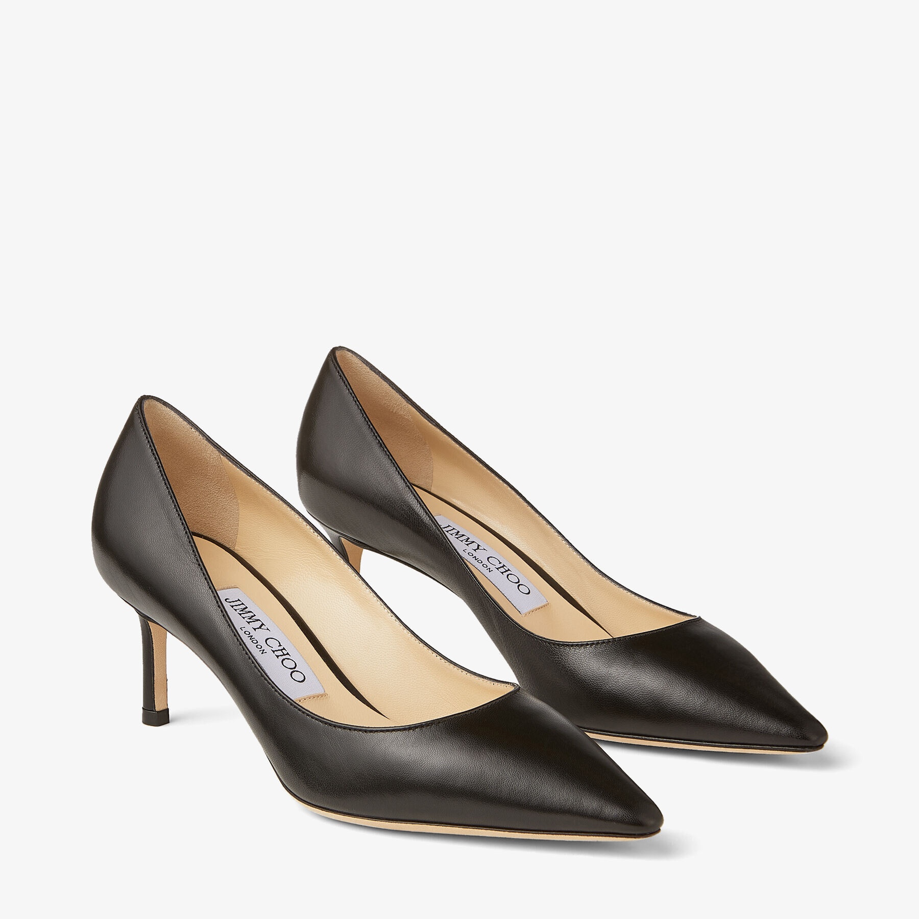 Romy 60
Black Kid Leather Pointed-Toe Pumps - 2