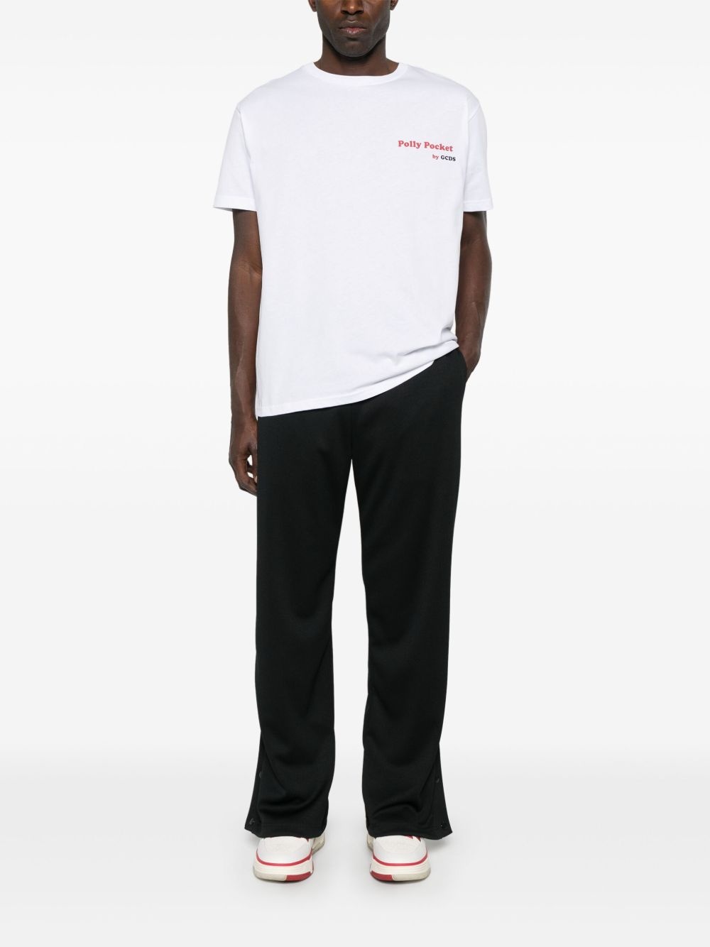button-detail track pants - 2
