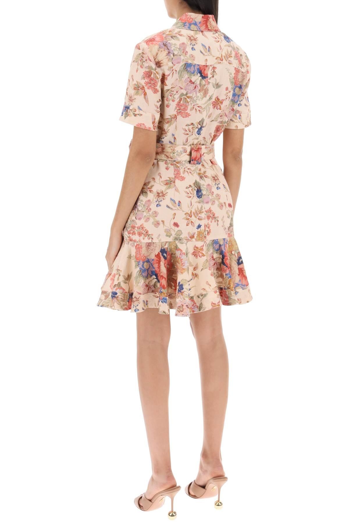 Zimmermann August Belted Linen Shirt Dress - 4