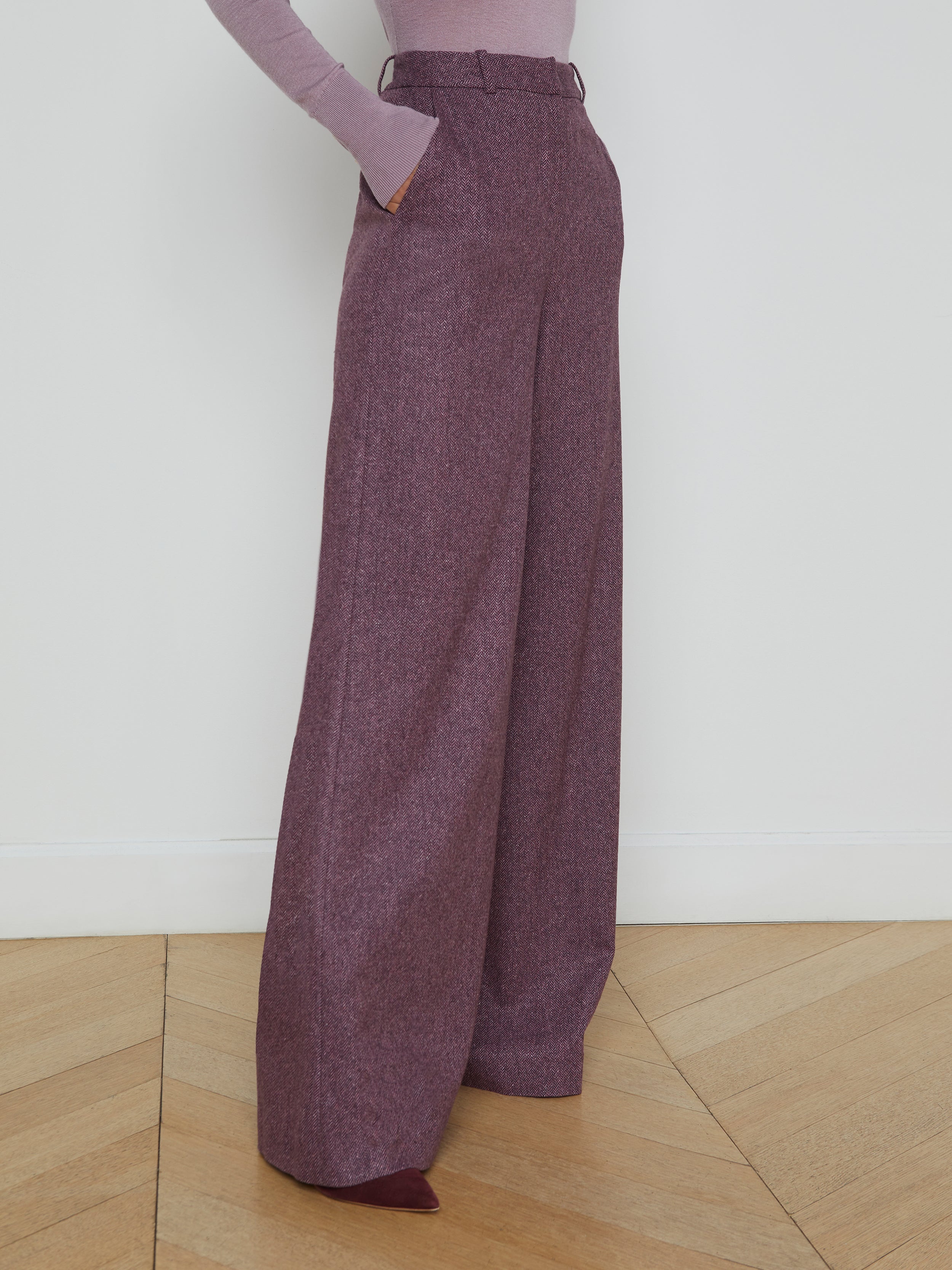 Pilar Wool Wide-Leg Pant - 4