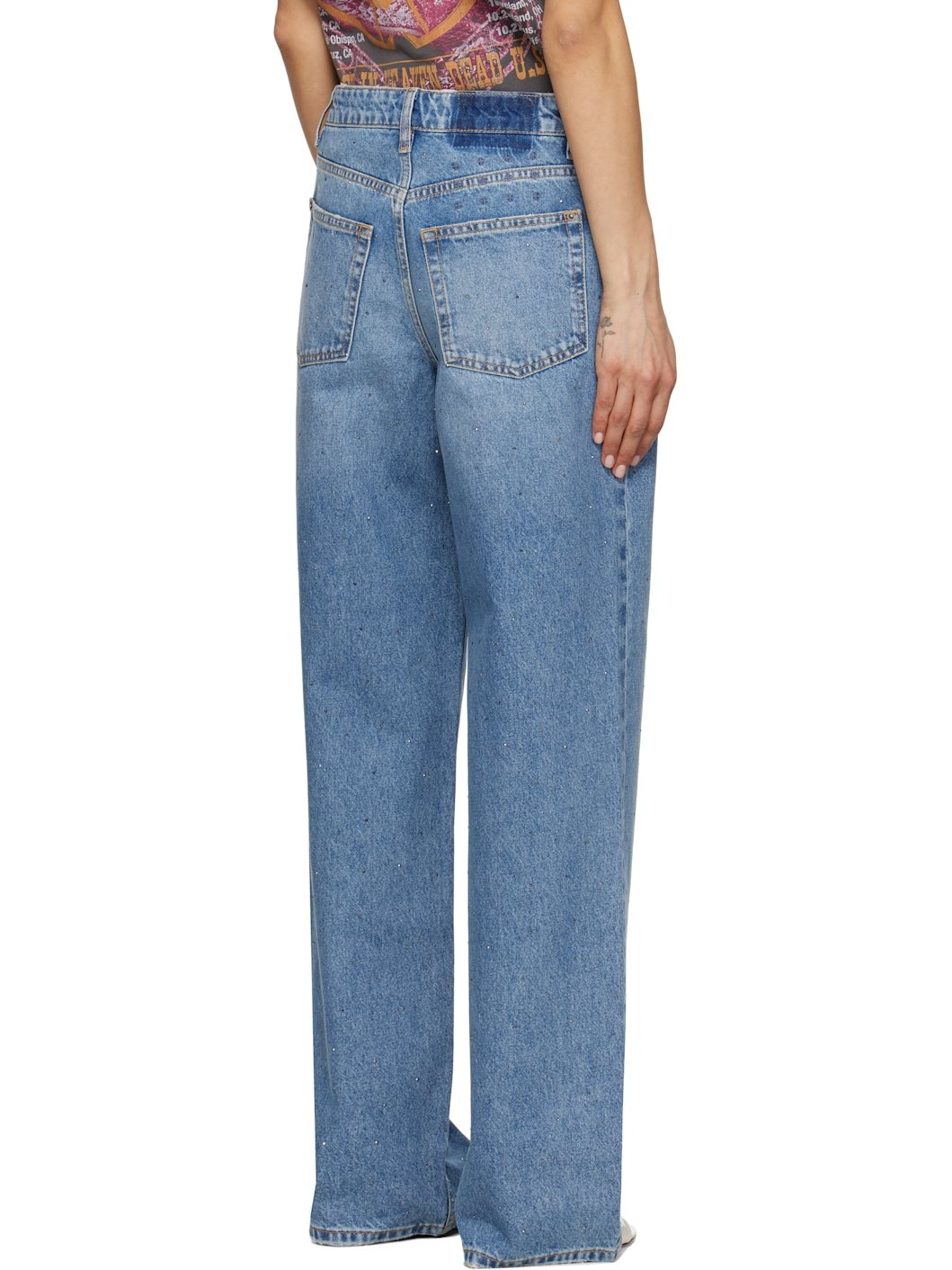 Blue Low Rider Krystal Komet Jeans - 3