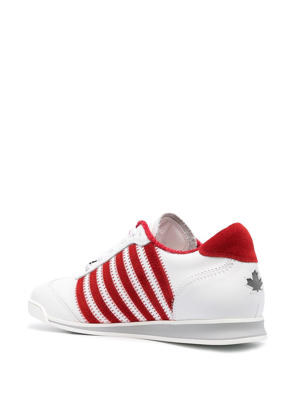 jagged stripe sneakers - 3