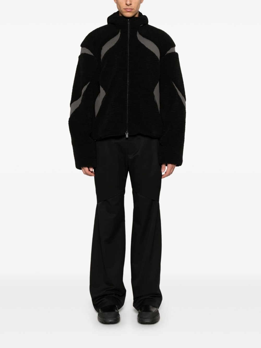 layered-detail trousers - 2