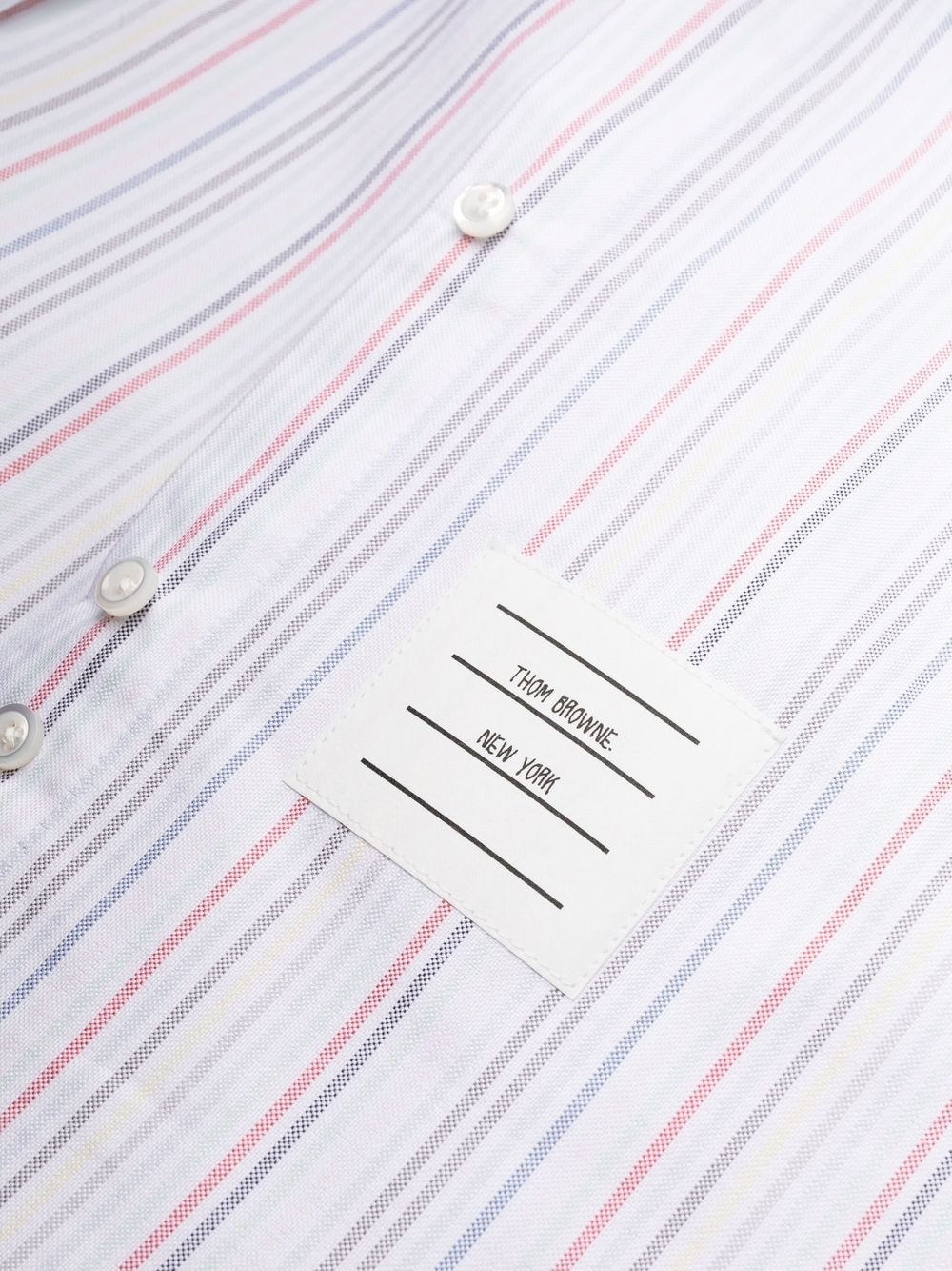 striped pleat-detail shirtdress - 7