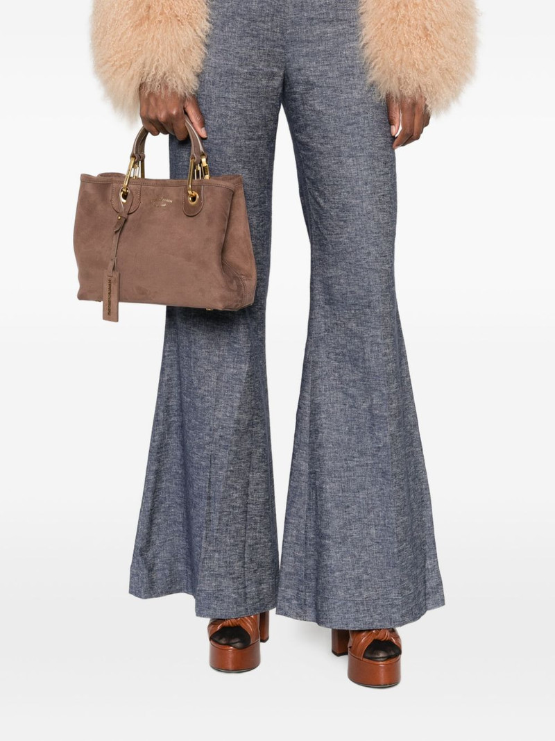 EMPORIO ARMANI double-handle chain-strap tote bag outlook