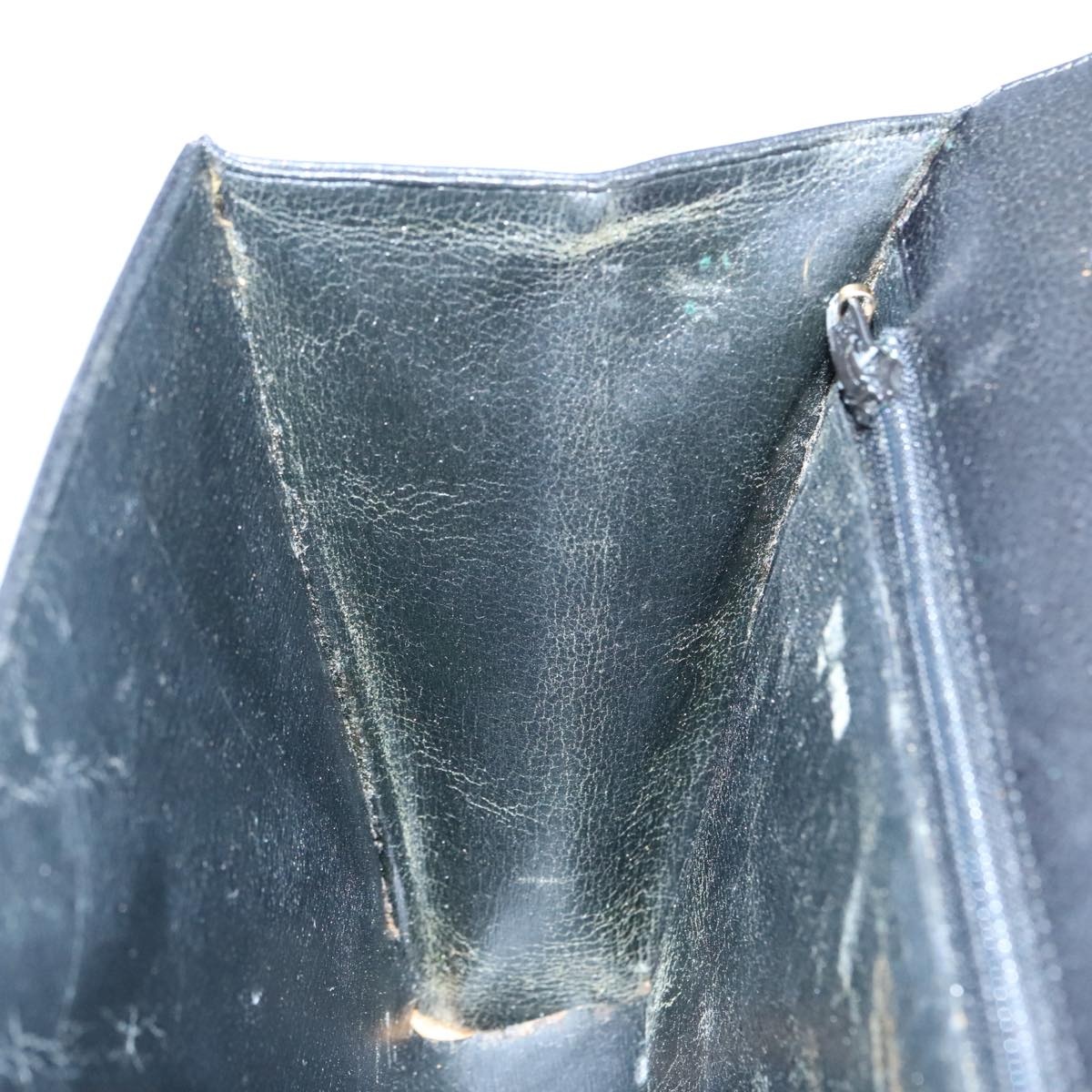 DIOR Hand Bag Leather Black Gold - 16