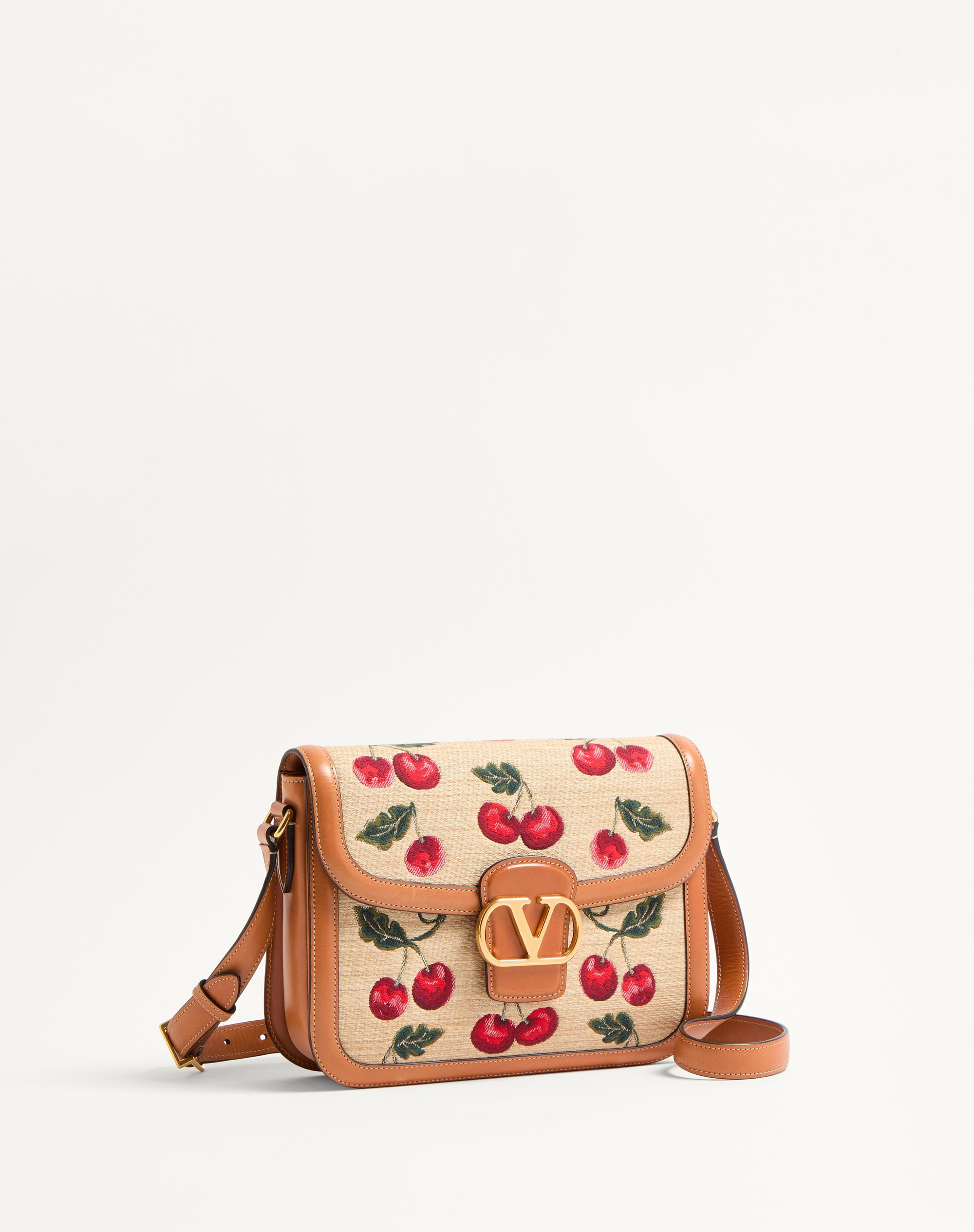 VALENTINO GARAVANI 9TO5 SHOULDER BAG IN SYNTHETIC JACQUARD RAFFIA - 3
