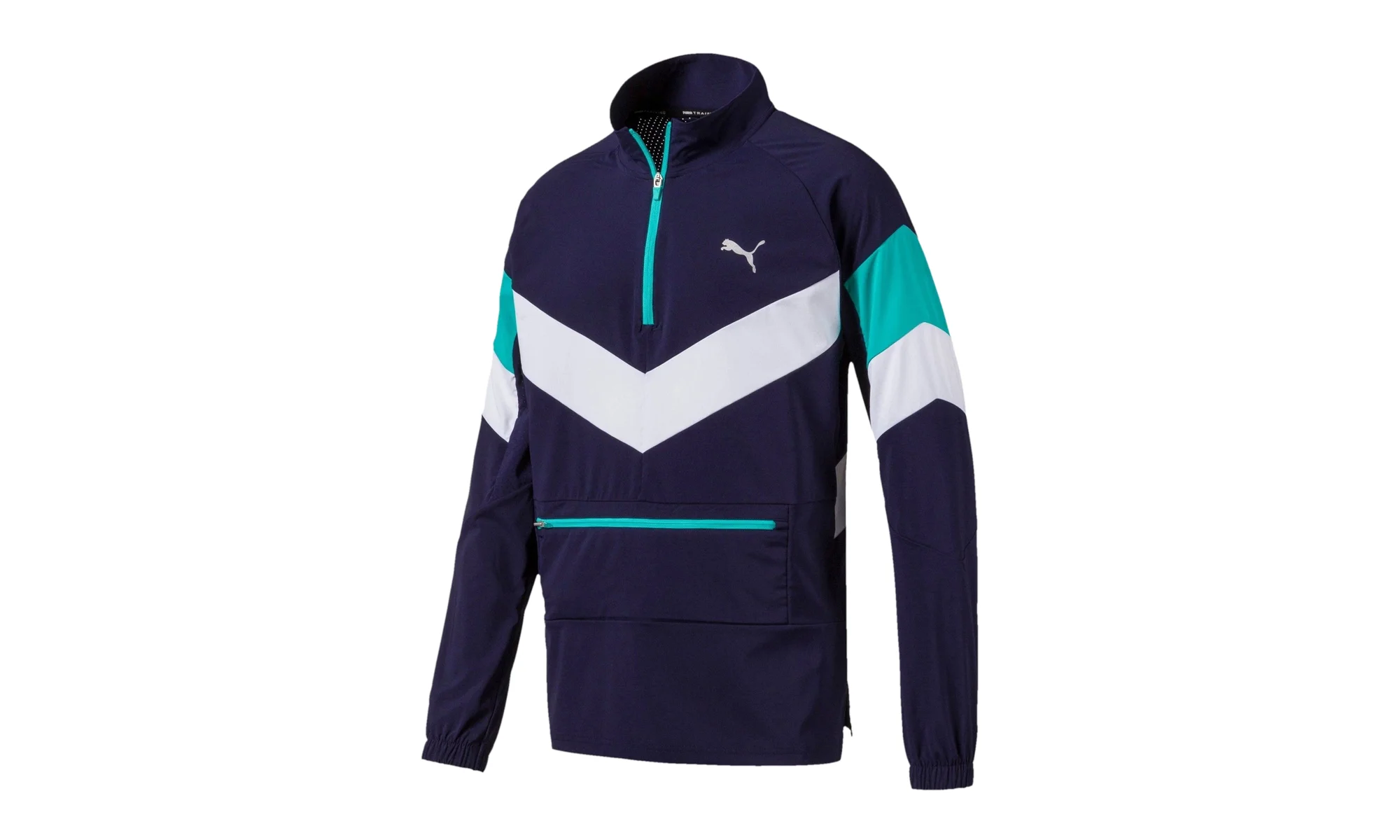 REACTIVE PACKABLE JACKET "Peacoat / Blue Turquoise / Puma White" 518431 02 - 1