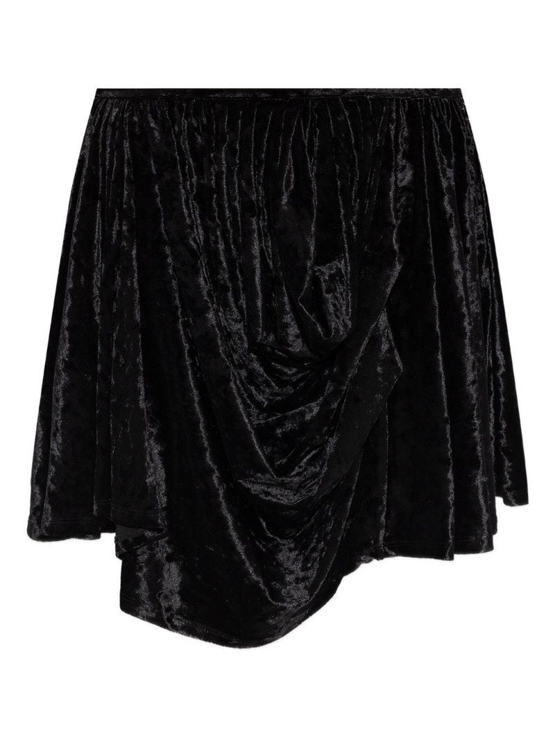 draped mini skirt 1