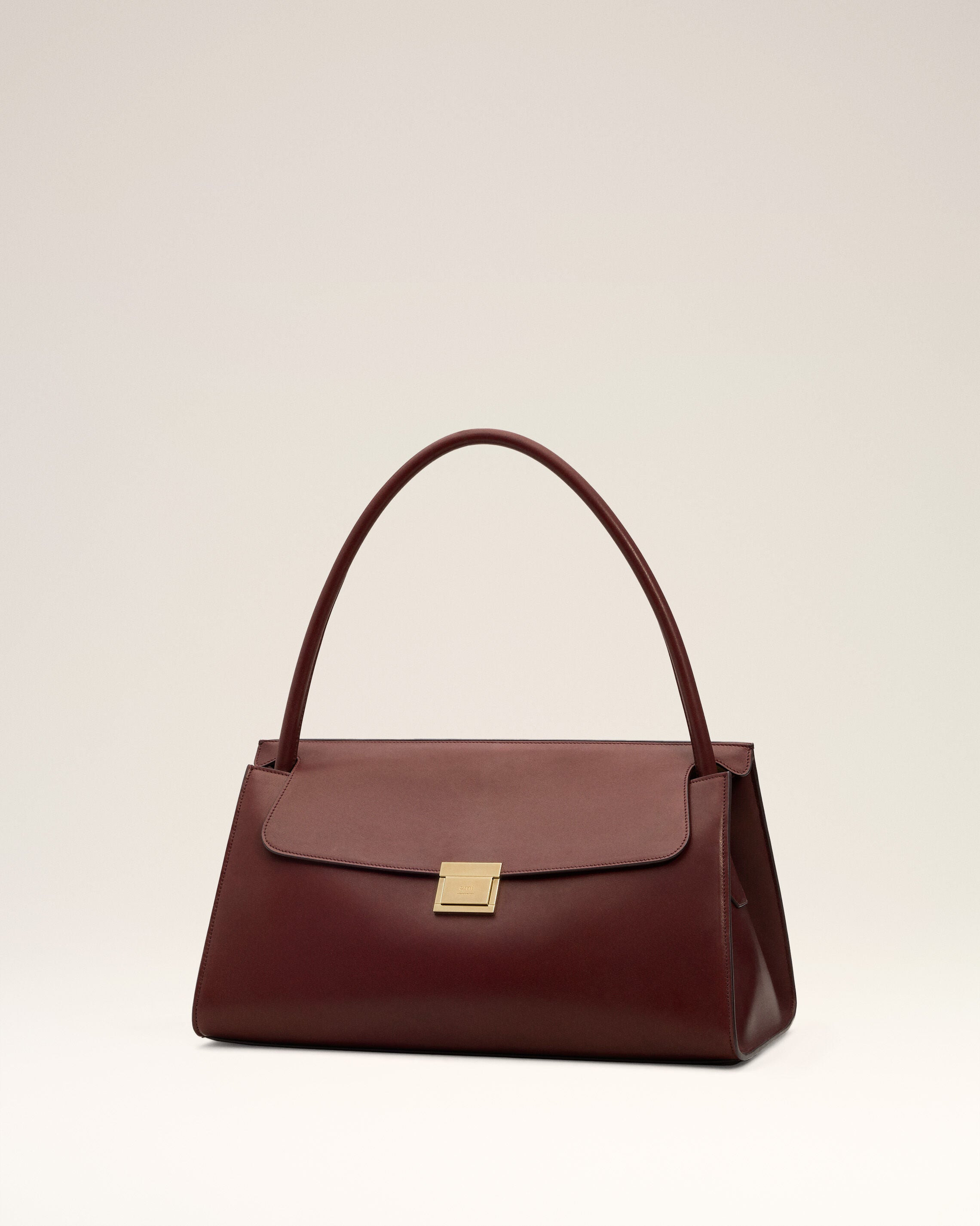BURGUNDY SMOOTH LEATHER MIMI BAG - 3