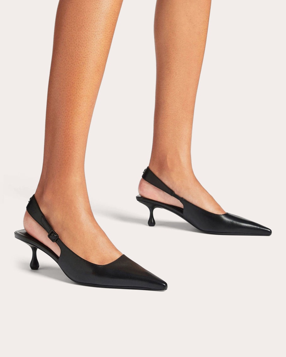 Amel 50 Leather Slingback Pump - 3