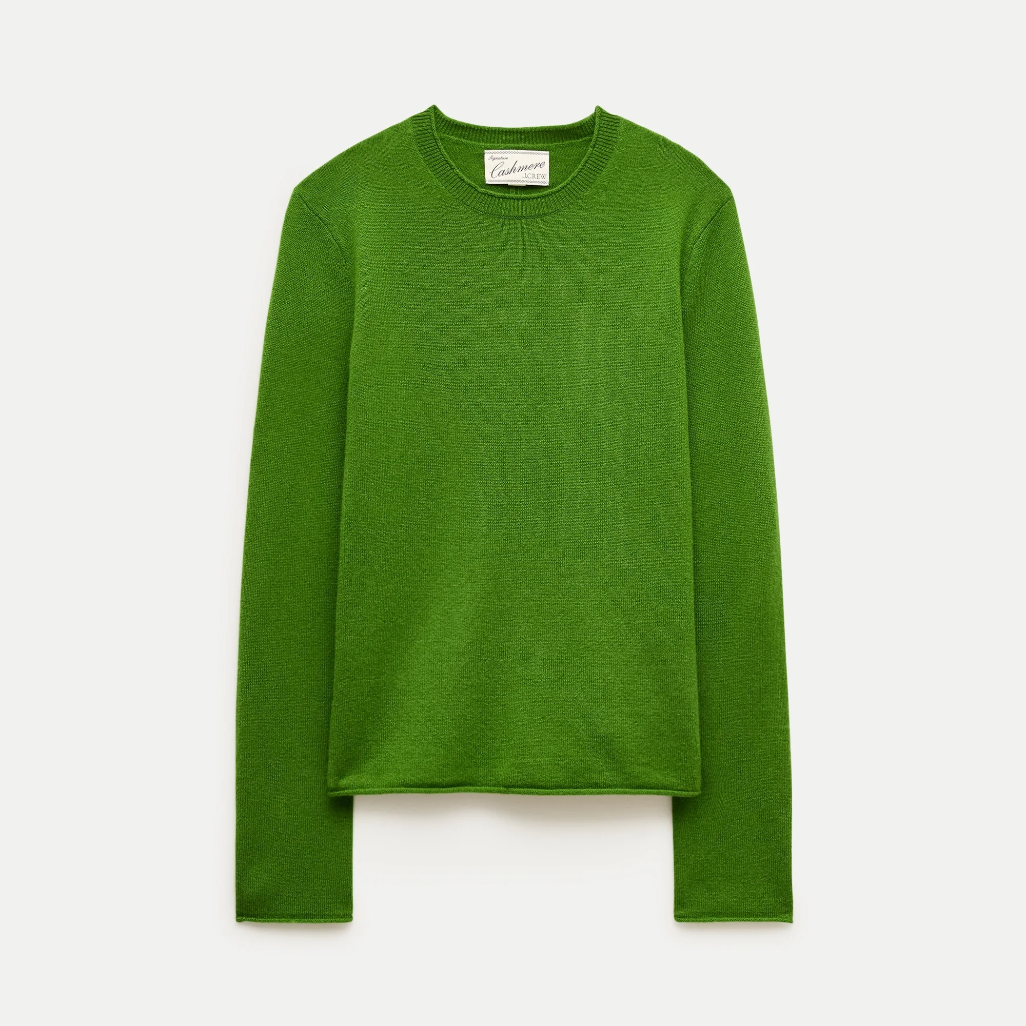 Rolled cashmere long-sleeve sweater - 1