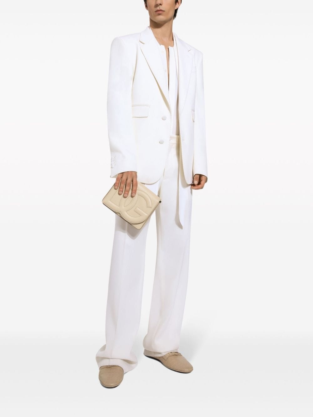 single-breasted wool blazer - 2