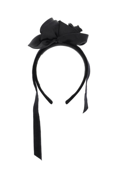 Alessandra Rich HEADBAND WITH SATIN ROSES outlook