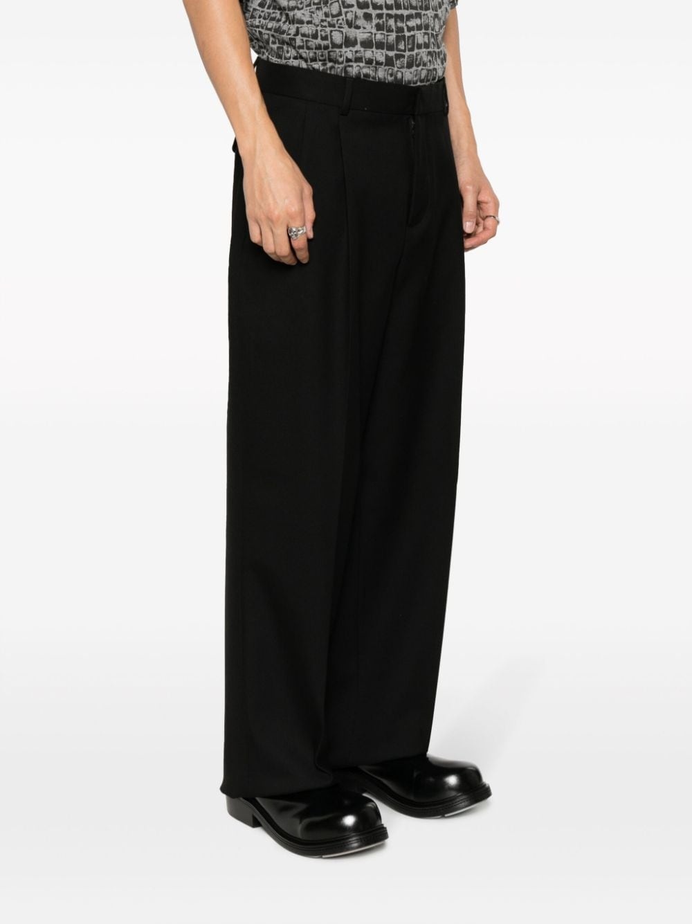 wool tailored trousers - 3