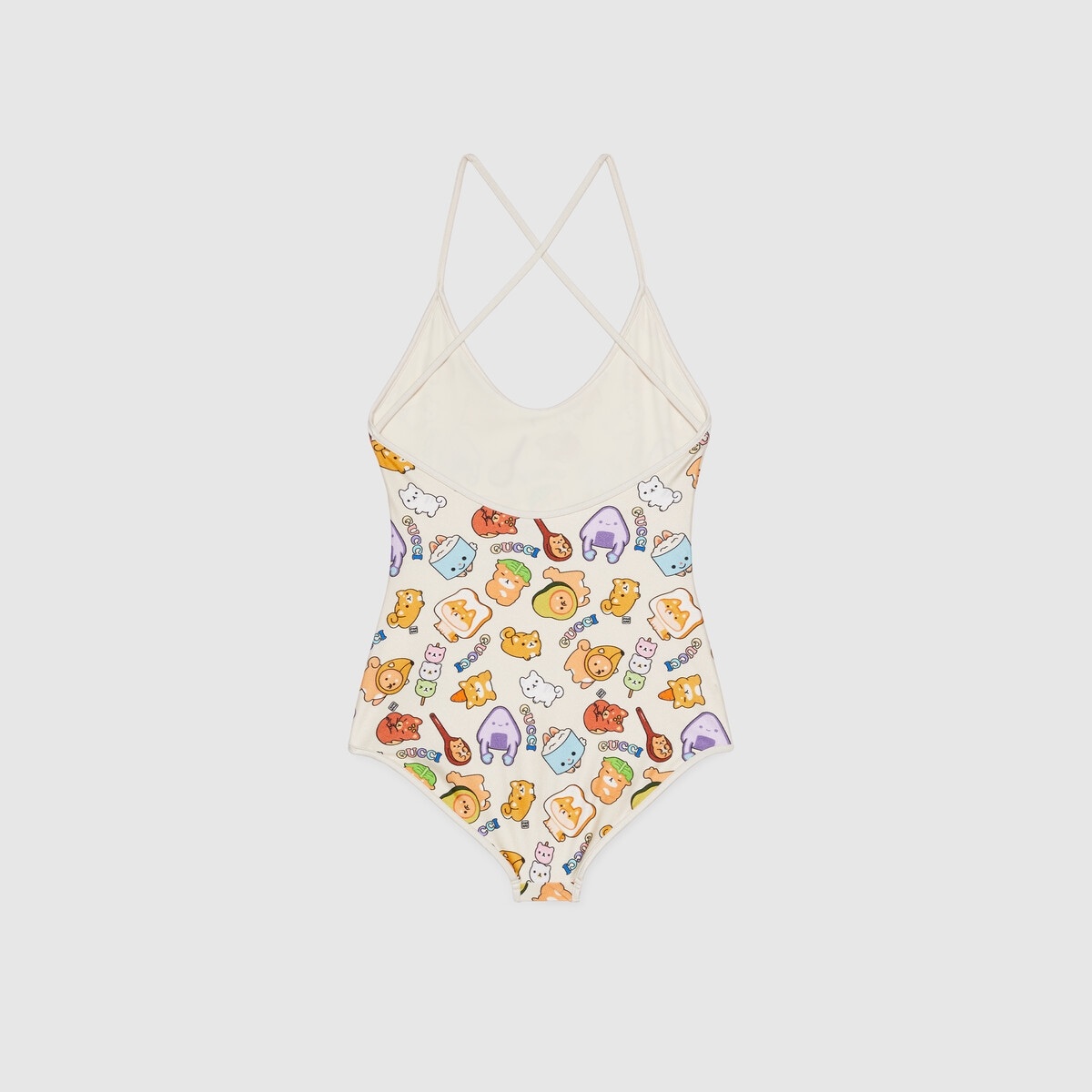 Gucci animals print jersey swimsuit - 4